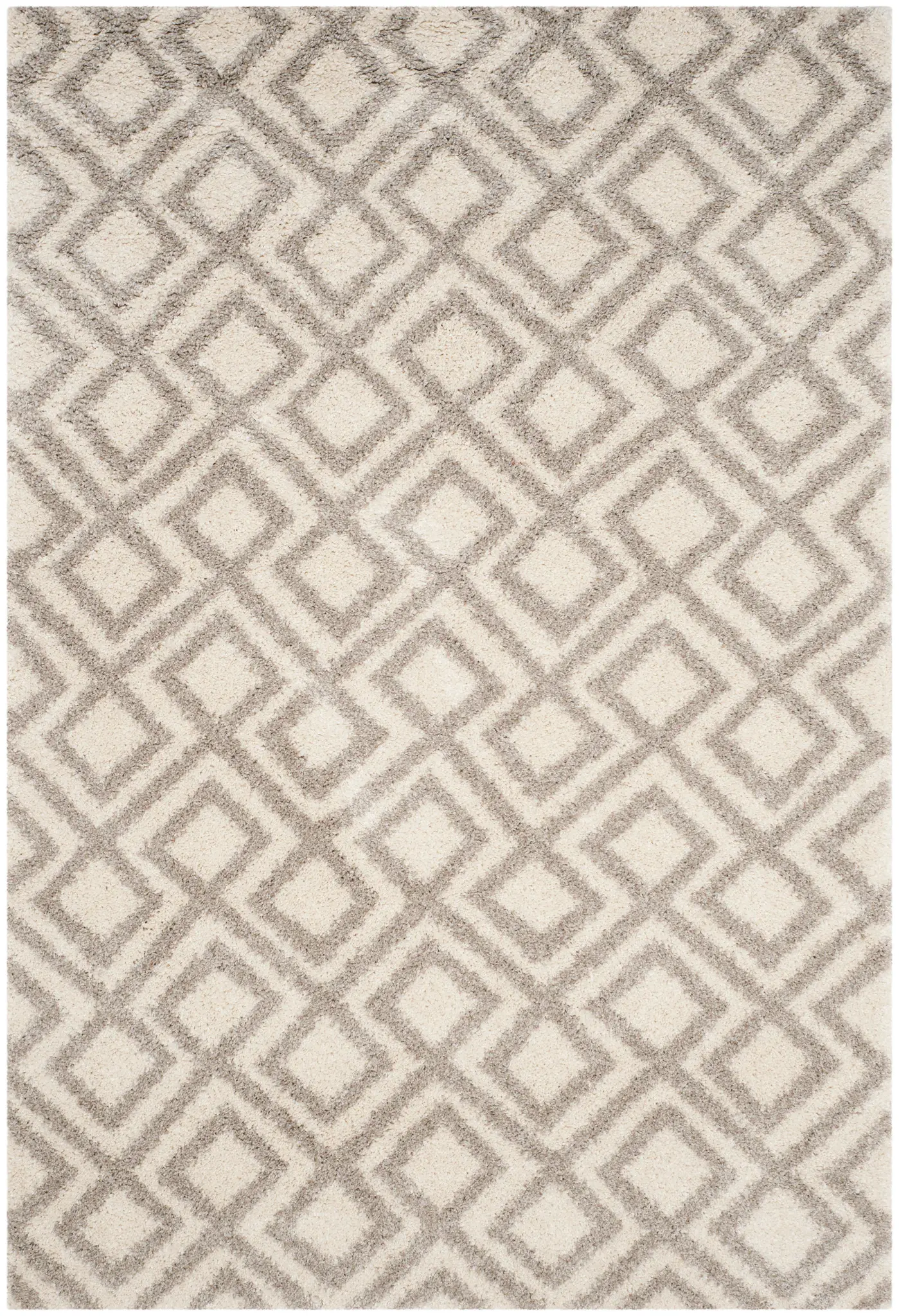 Arizona Geometric Trellis Shag Rug