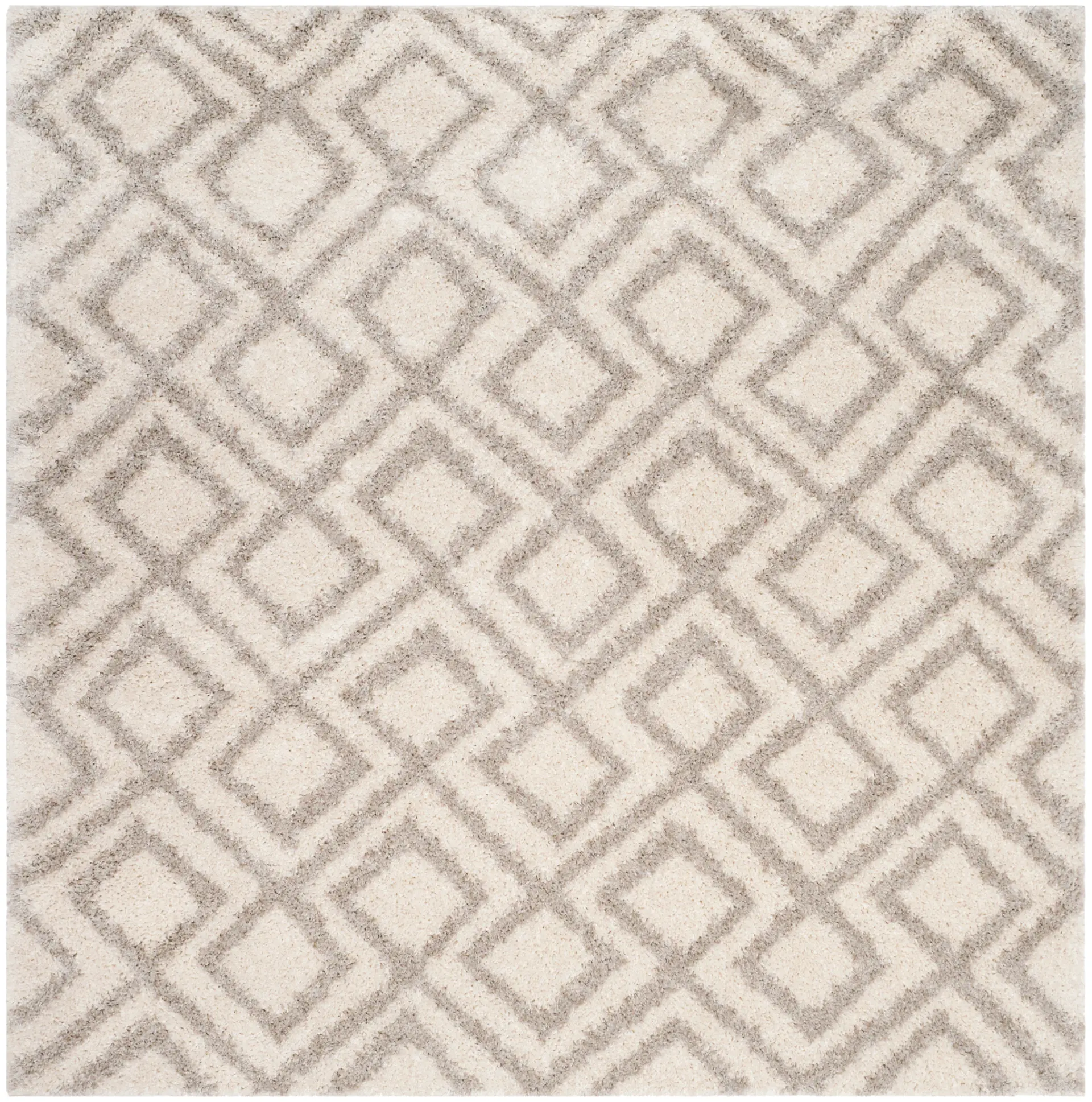 Arizona Geometric Trellis Shag Rug