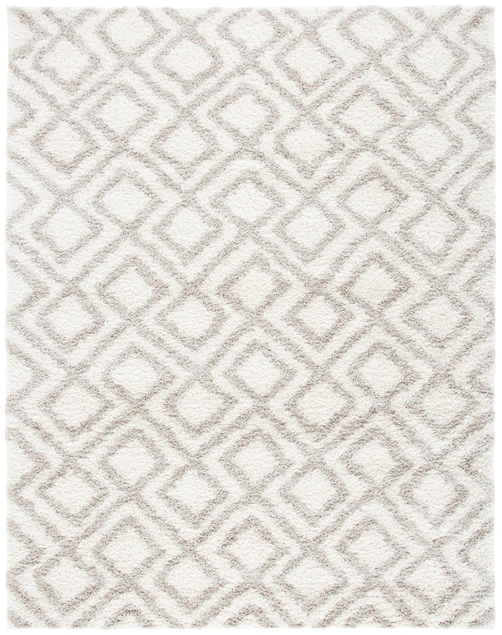 Arizona Geometric Trellis Shag Rug