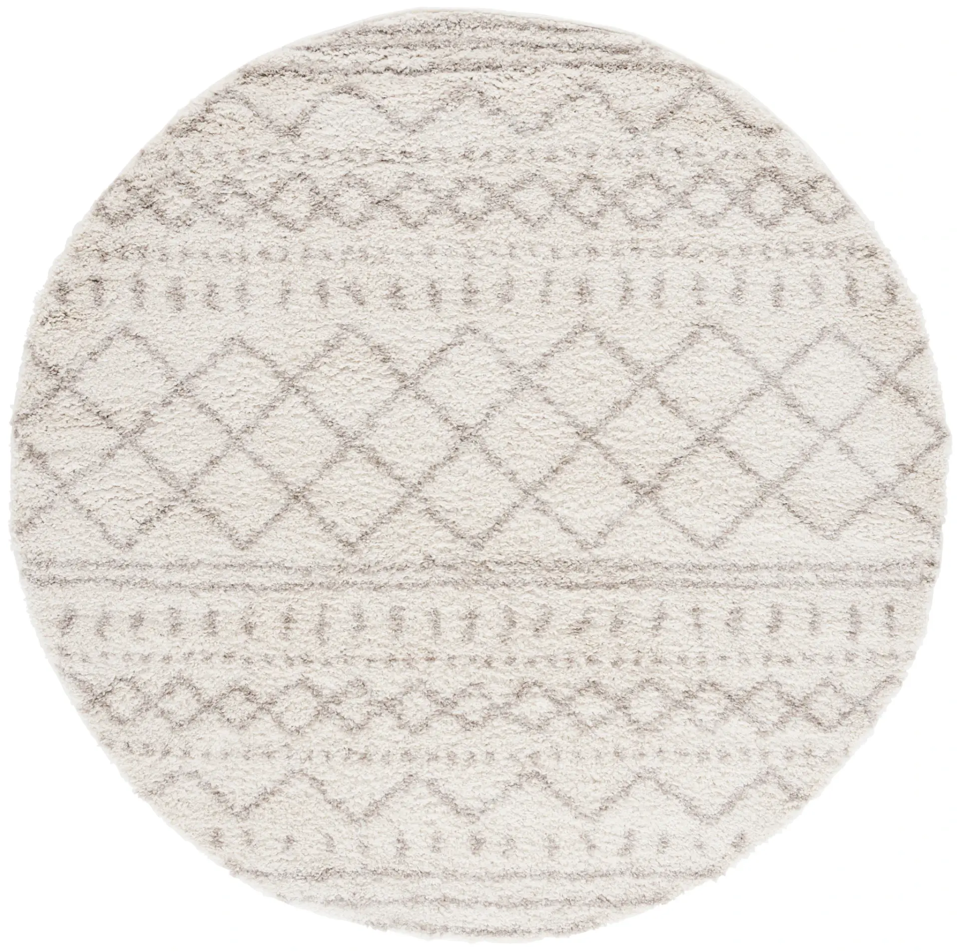 Arizona Banded Diamond Shag Rug