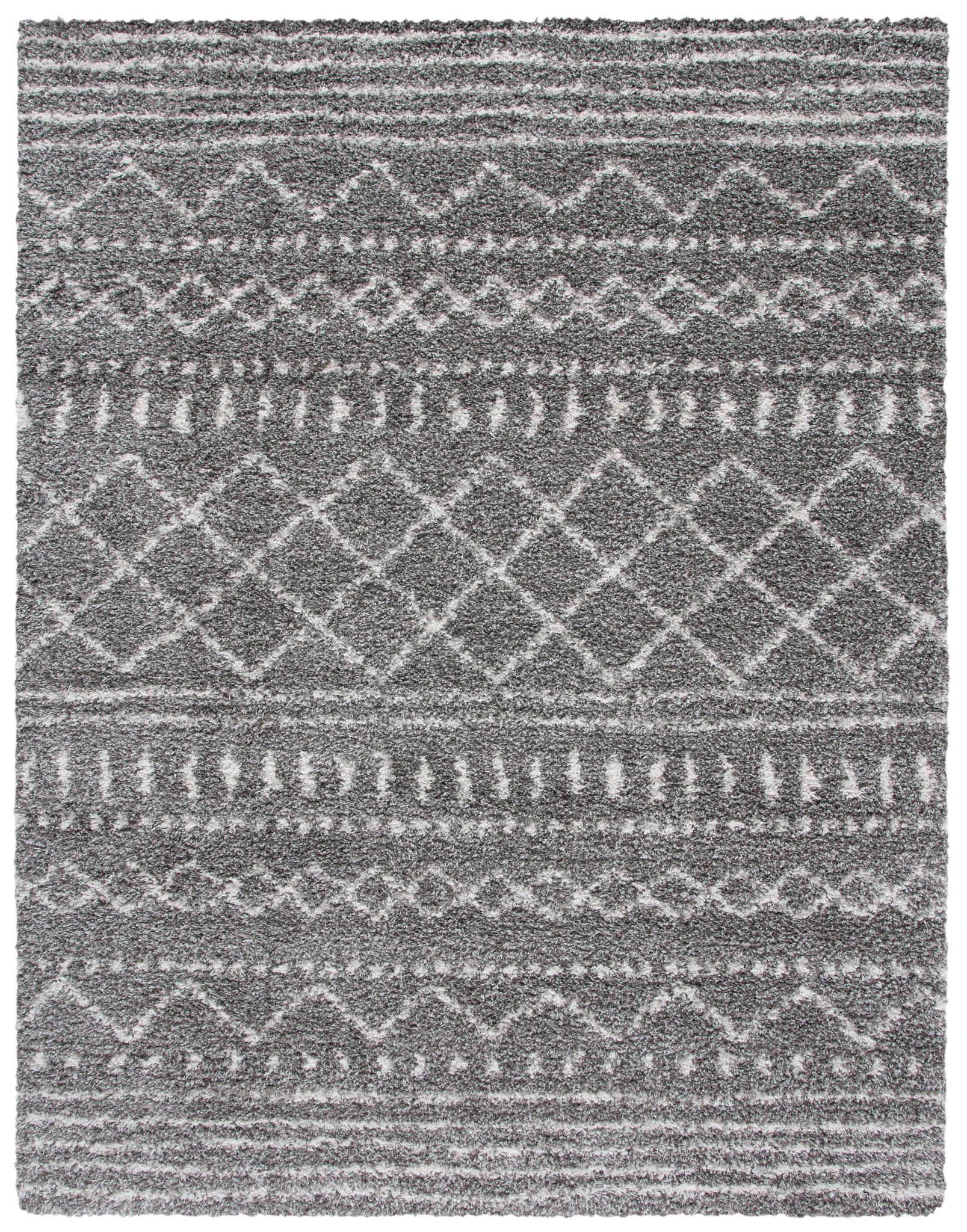 Arizona Banded Diamond Shag Rug