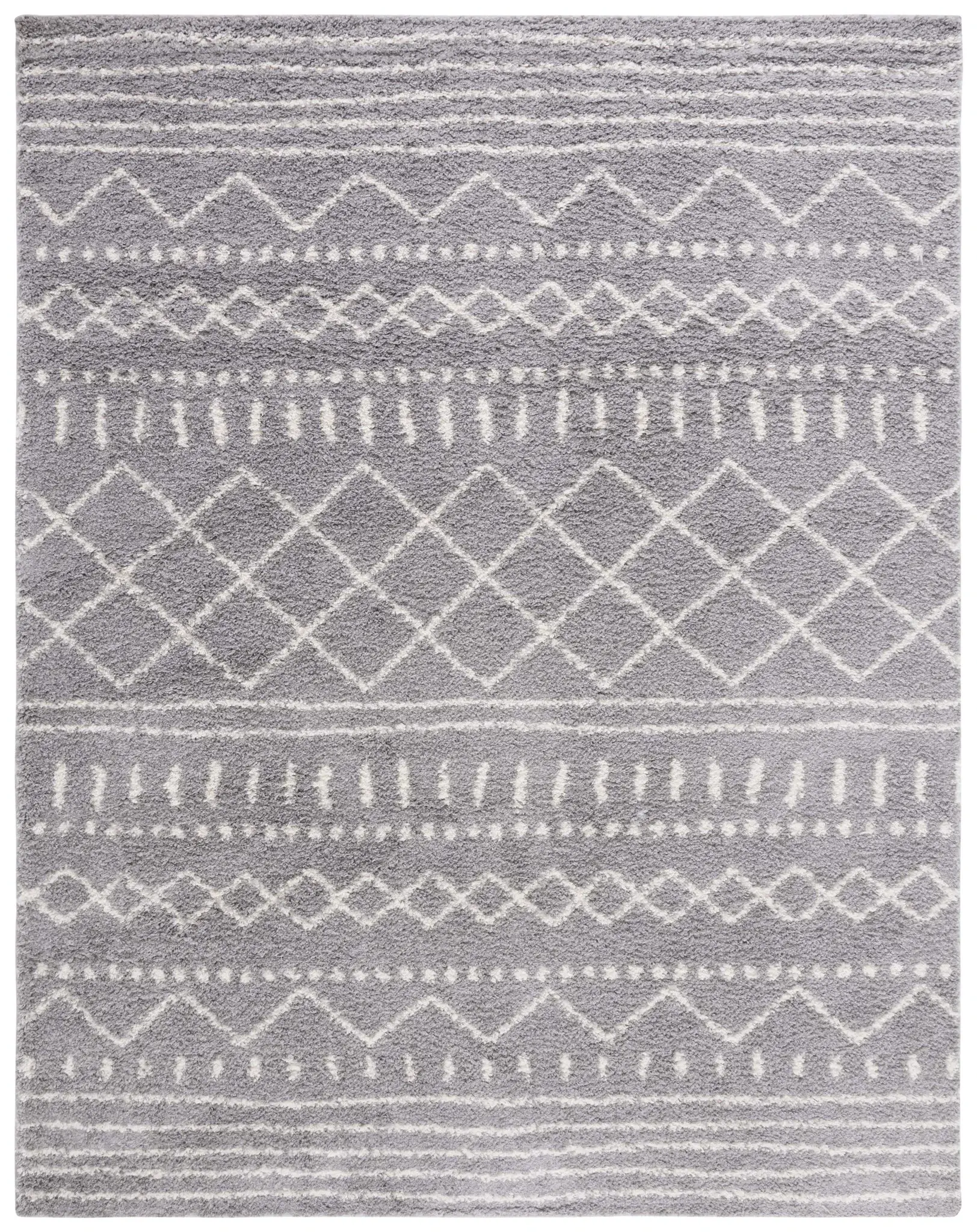 Arizona Banded Diamond Shag Rug