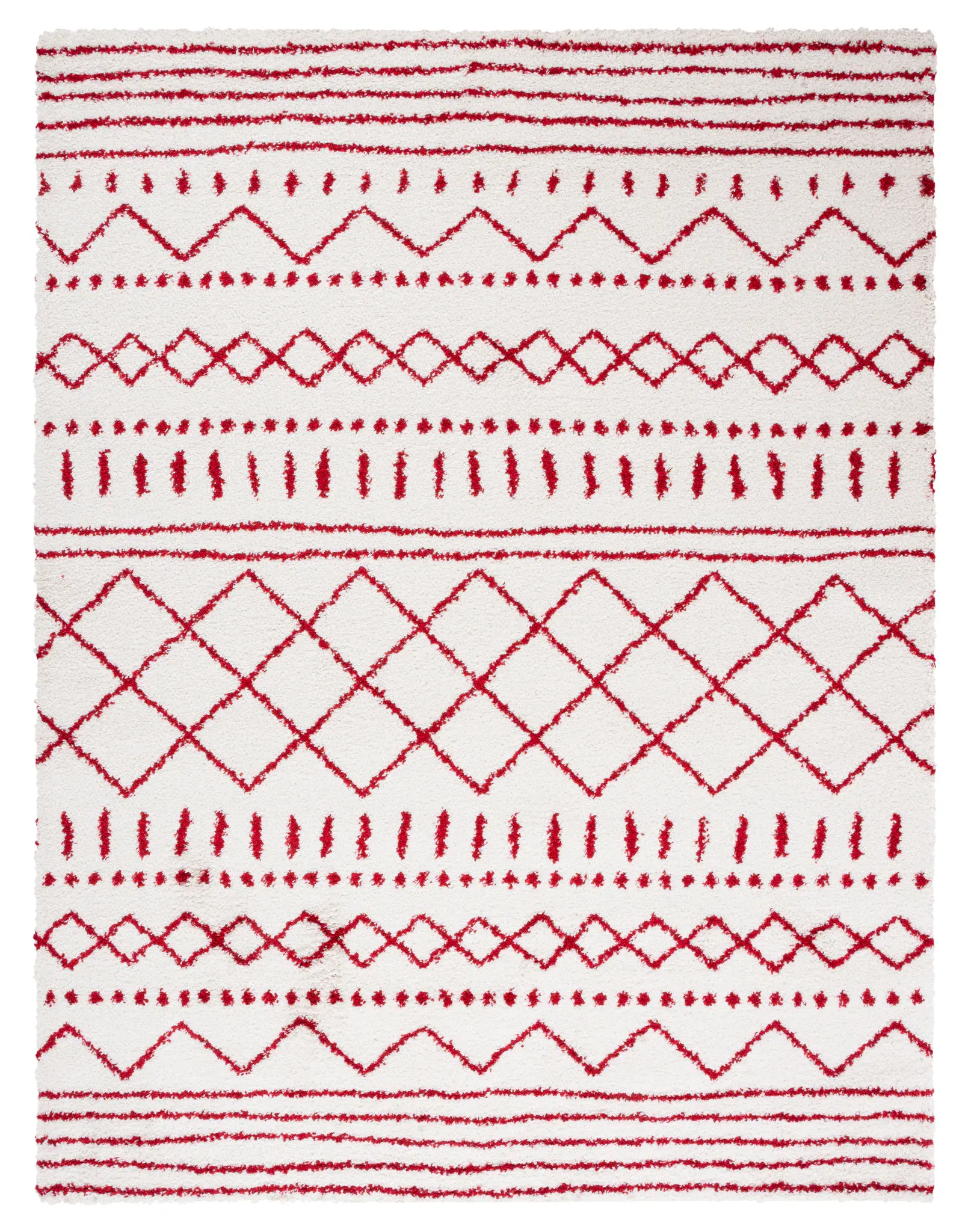 Arizona Banded Diamond Shag Rug