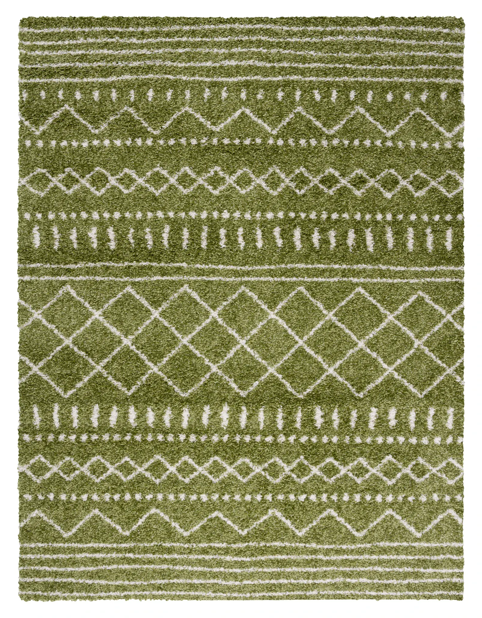 Arizona Banded Diamond Shag Rug