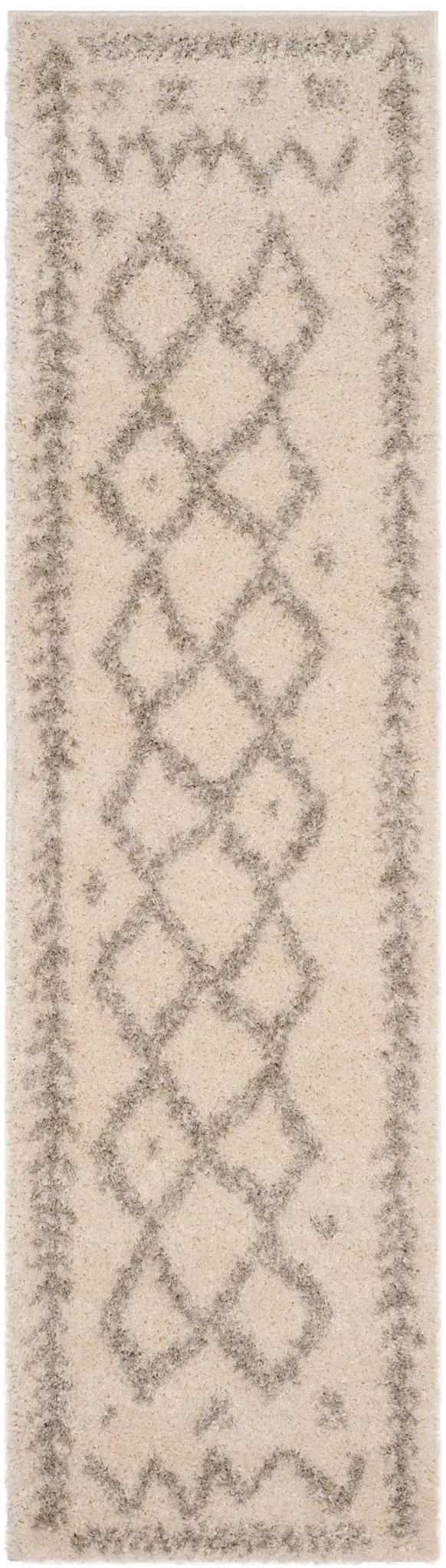 Arizona Tribal Zigzag Diamond Shag Rug