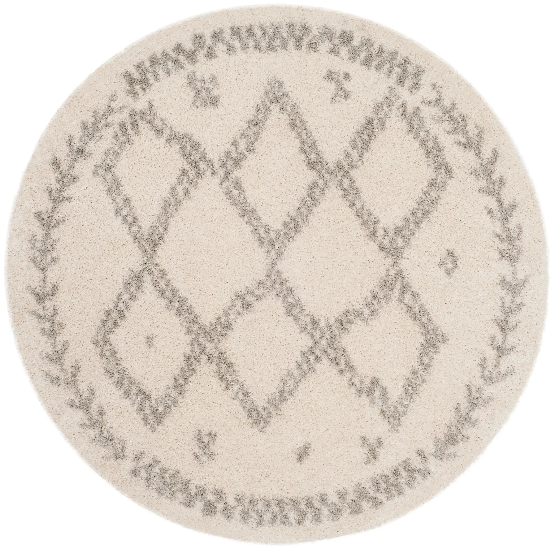 Arizona Tribal Zigzag Diamond Shag Rug
