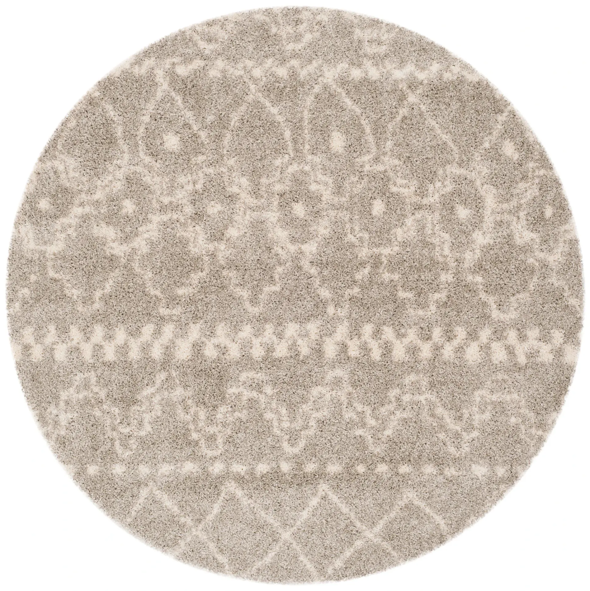 Arizona Banded Dotted Tribal Shag Rug