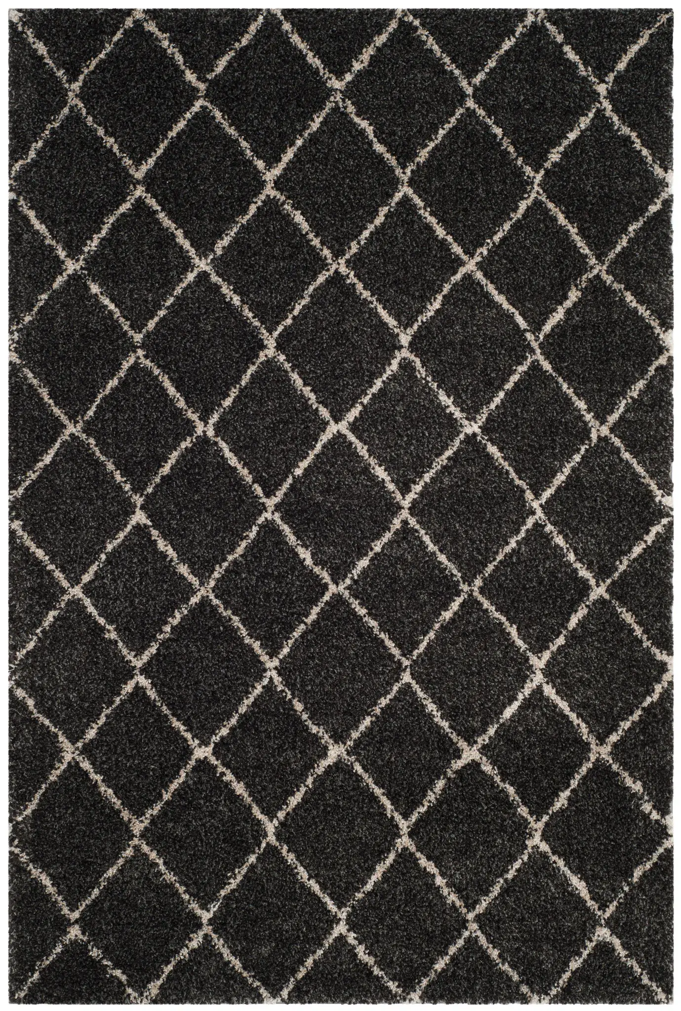 Arizona Simple Diamond Trellis Shag Rug