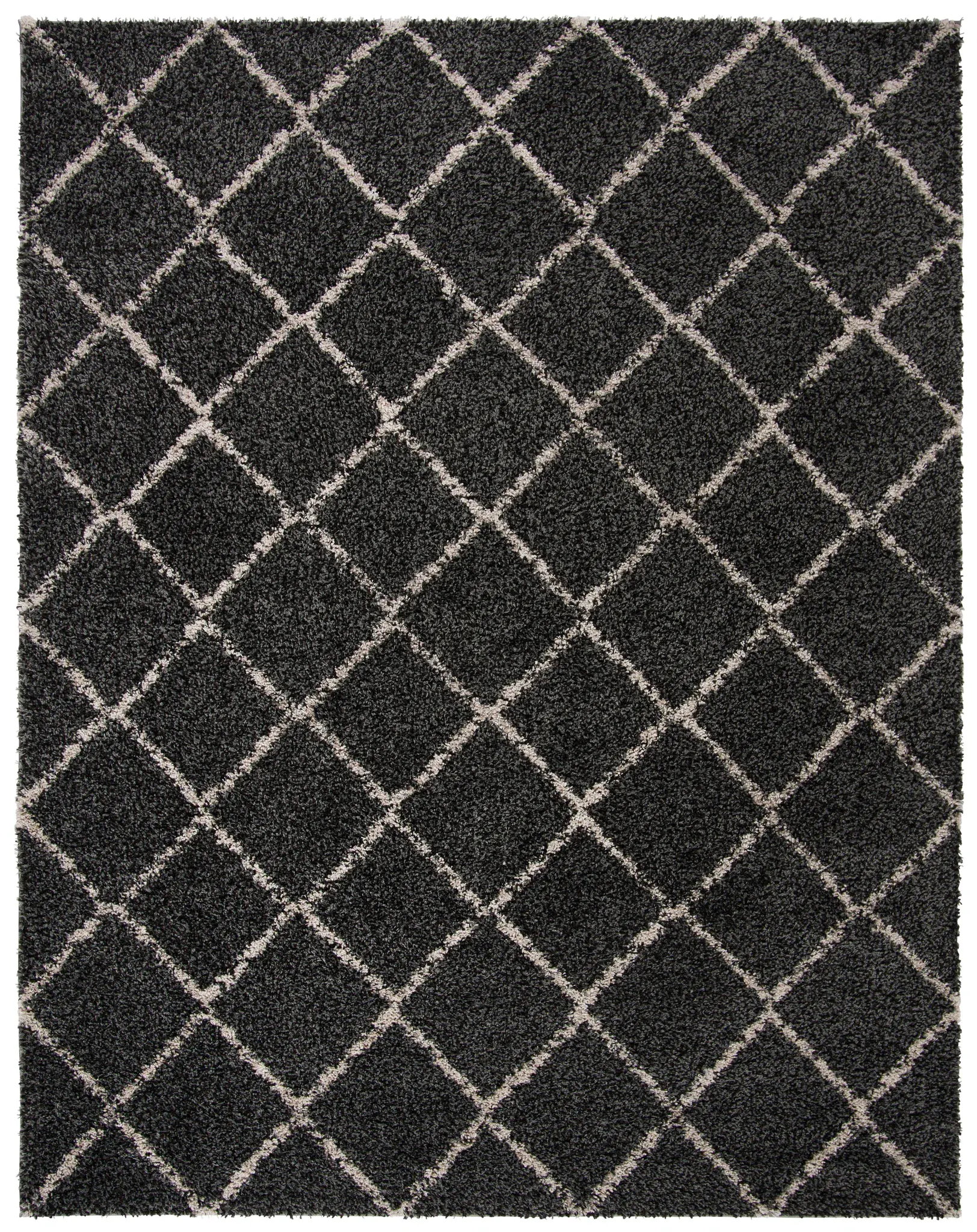 Arizona Simple Diamond Trellis Shag Rug