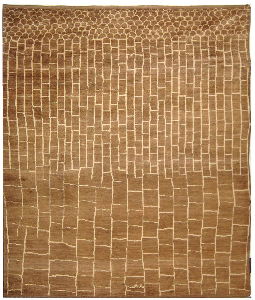Aspen Geometric Hand-Knotted Wool Rug