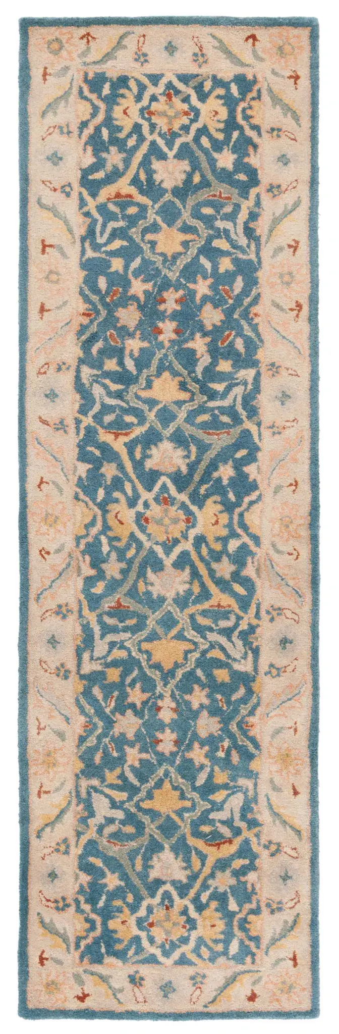 Antiquity Arabesque Bordered Hand-Tufted Wool Rug