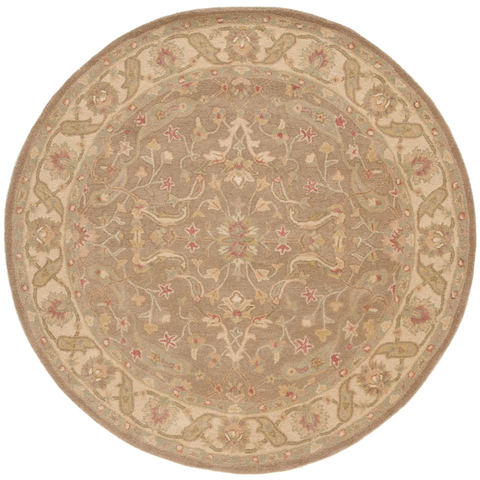 Antiquity Scrolling Floral Hand-Tufted Wool Rug