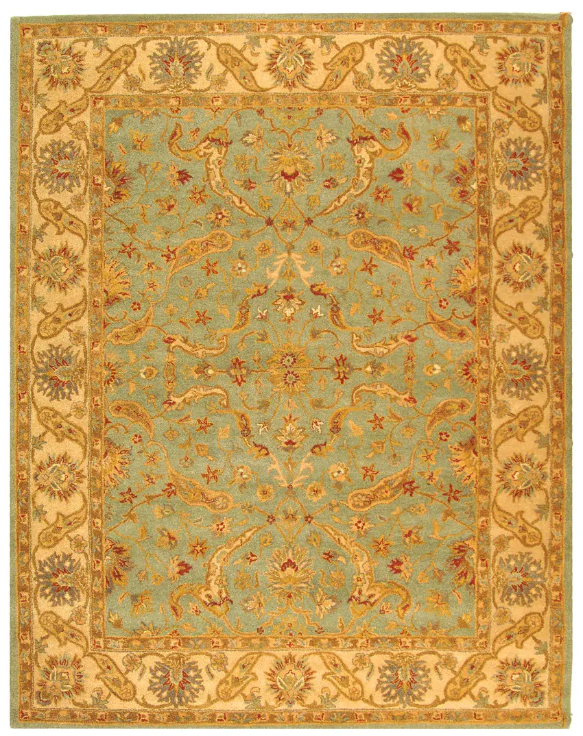 Antiquity Scrolling Floral Hand-Tufted Wool Rug