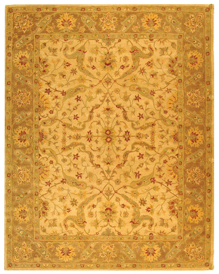 Antiquity Scrolling Floral Hand-Tufted Wool Rug