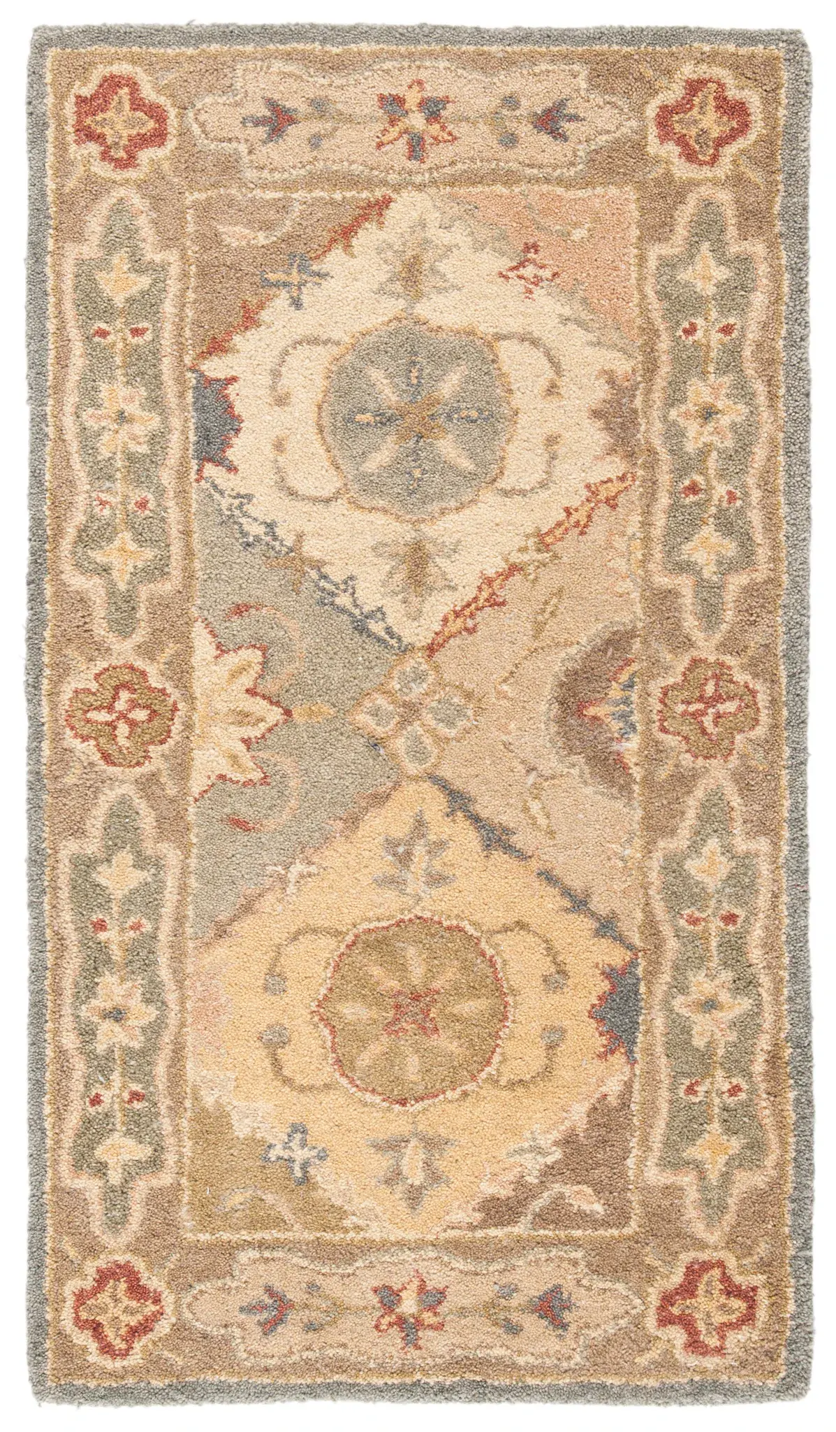 Antiquity Diamond Tile Hand-Tufted Wool Rug