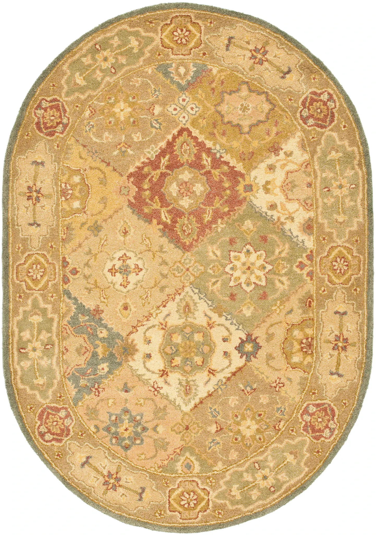 Antiquity Diamond Tile Hand-Tufted Wool Rug