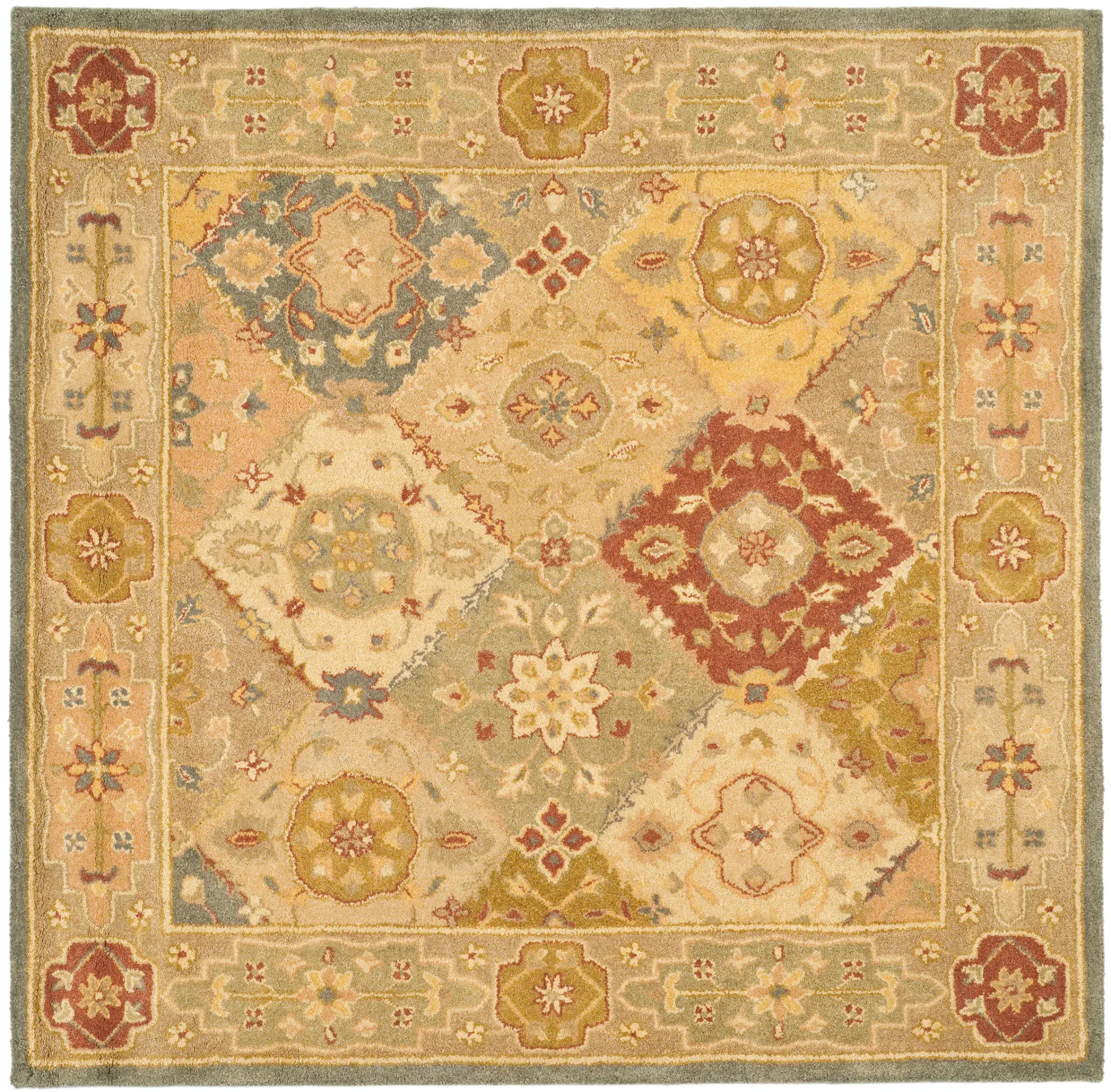 Antiquity Diamond Tile Hand-Tufted Wool Rug