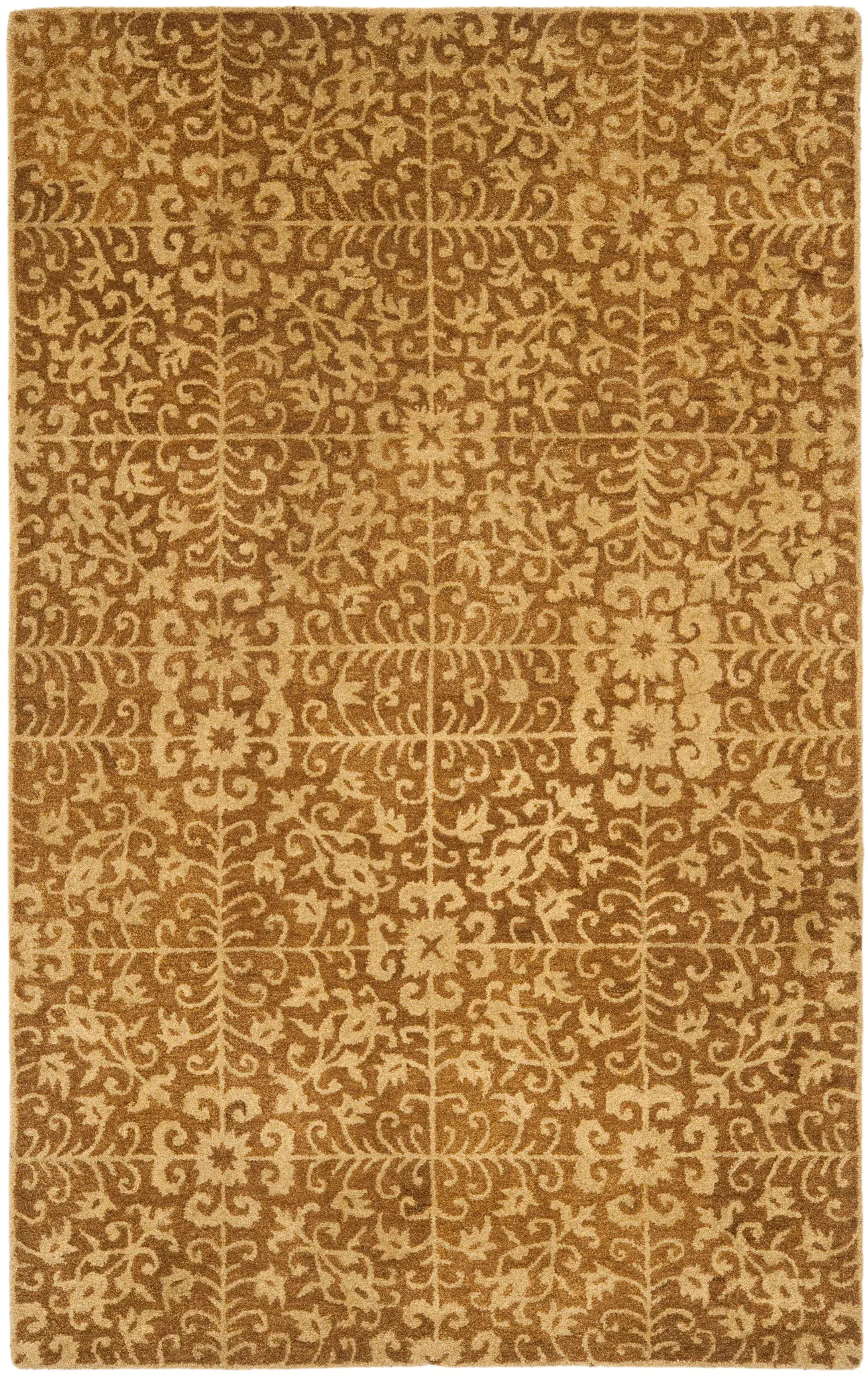 Antiquity Botanical Grid Hand-Tufted Wool Rug
