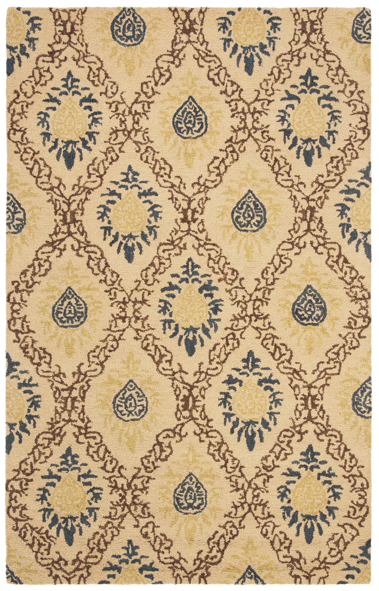 Antiquity Medallion Trellis Hand-Tufted Wool Rug
