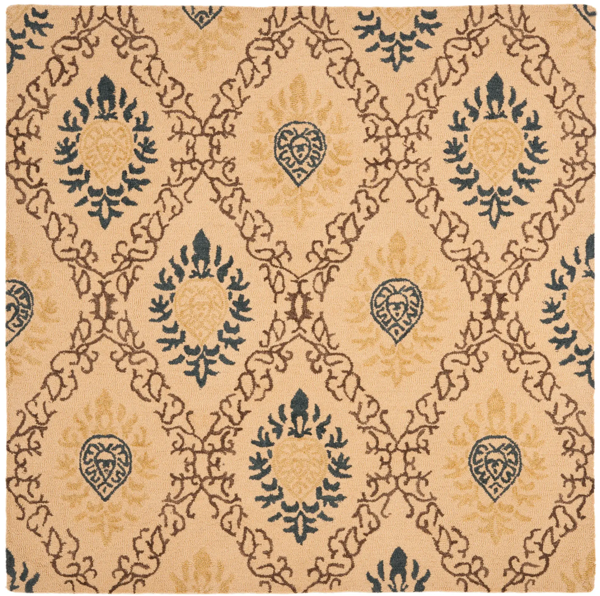 Antiquity Medallion Trellis Hand-Tufted Wool Rug