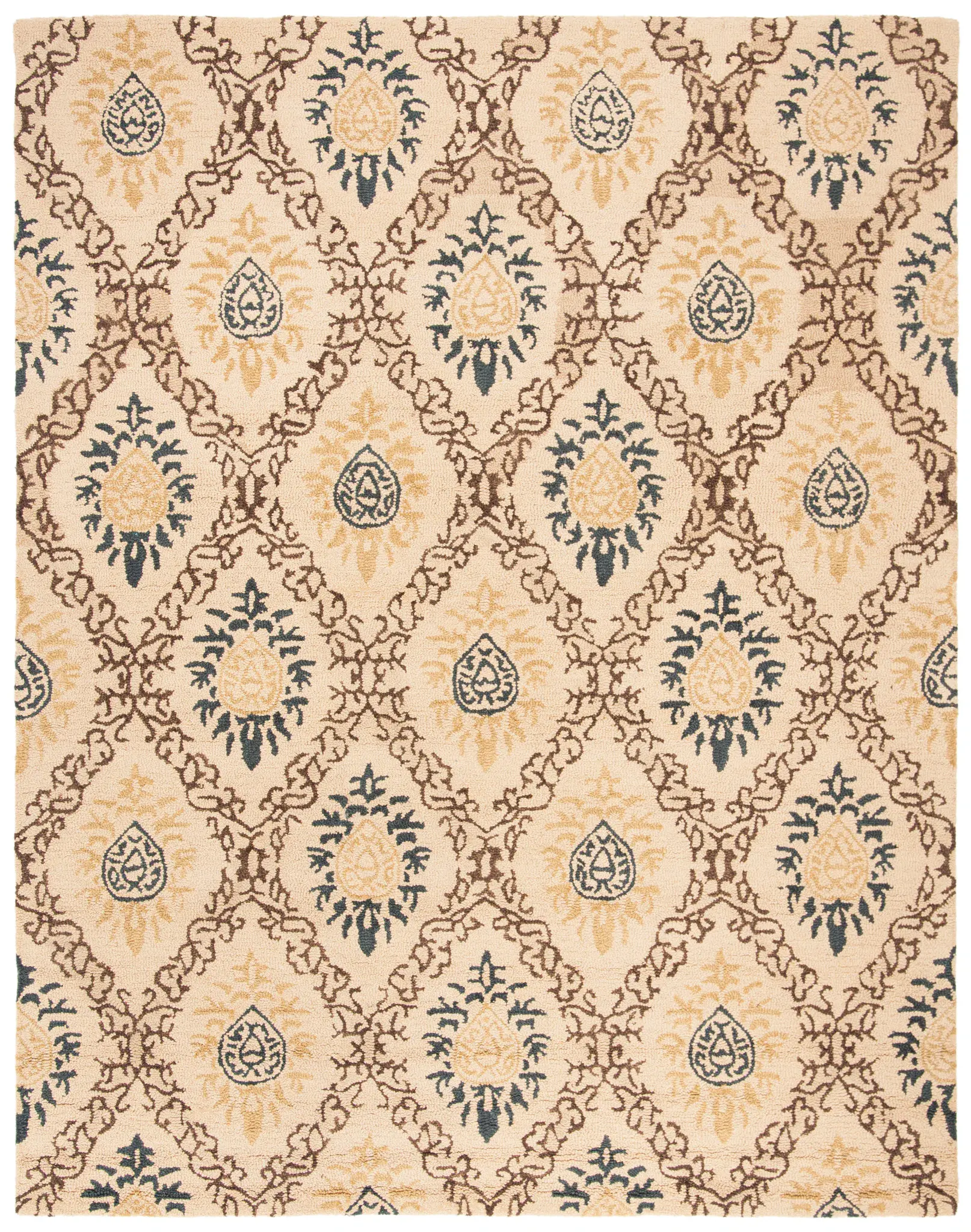 Antiquity Medallion Trellis Hand-Tufted Wool Rug