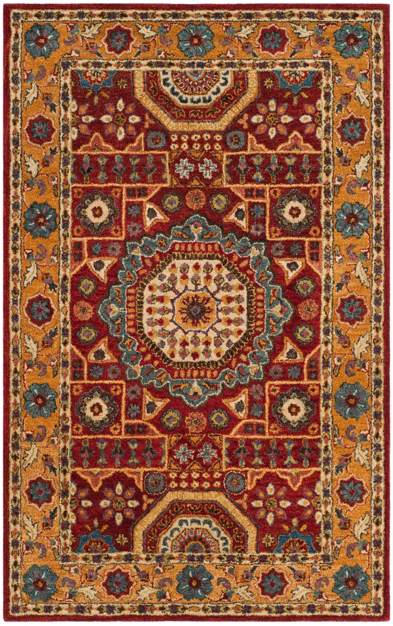Antiquity Geometric Medallion Hand-Tufted Wool Rug