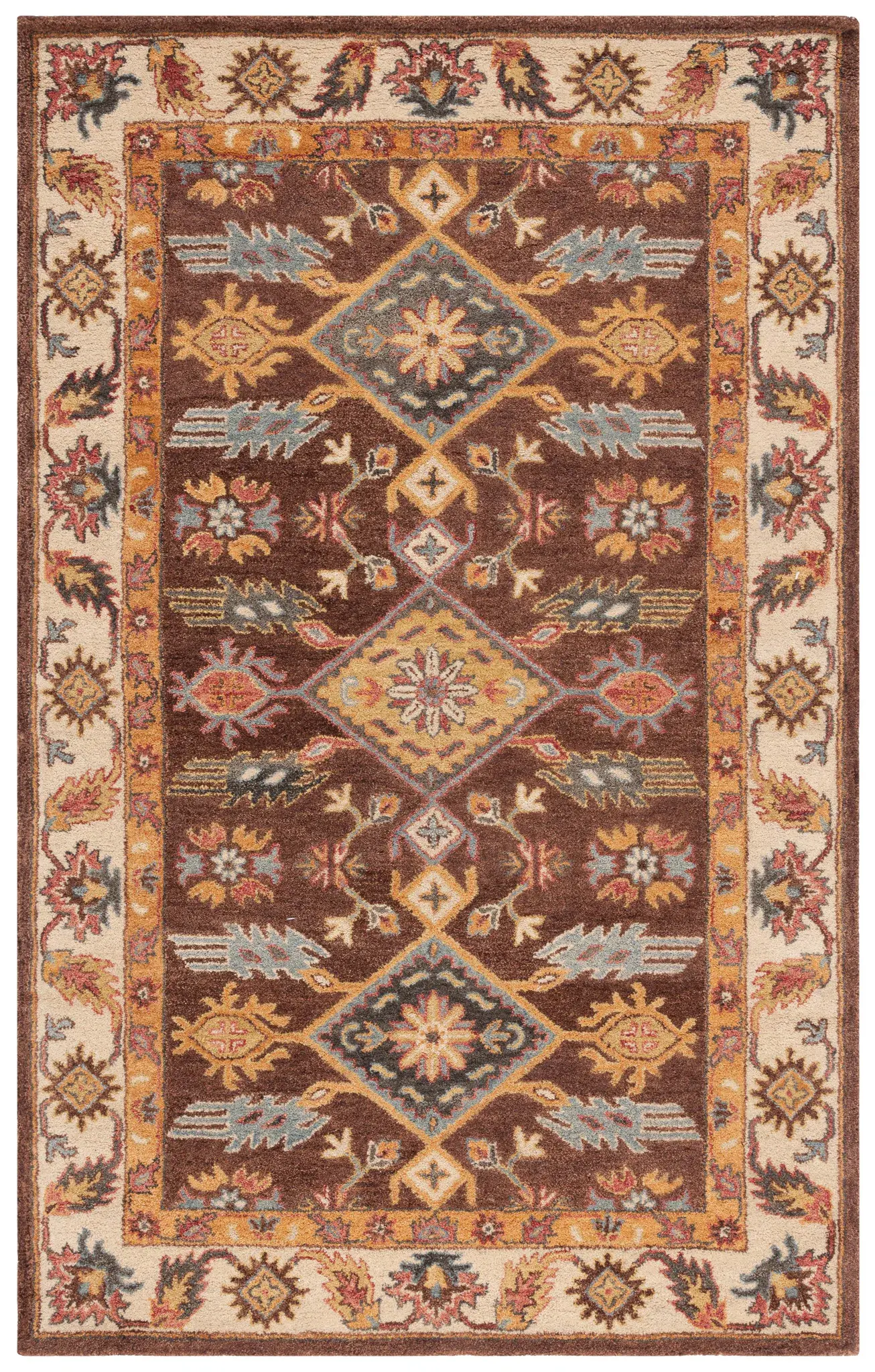 Antiquity Triple Medallion Hand-Tufted Wool Rug
