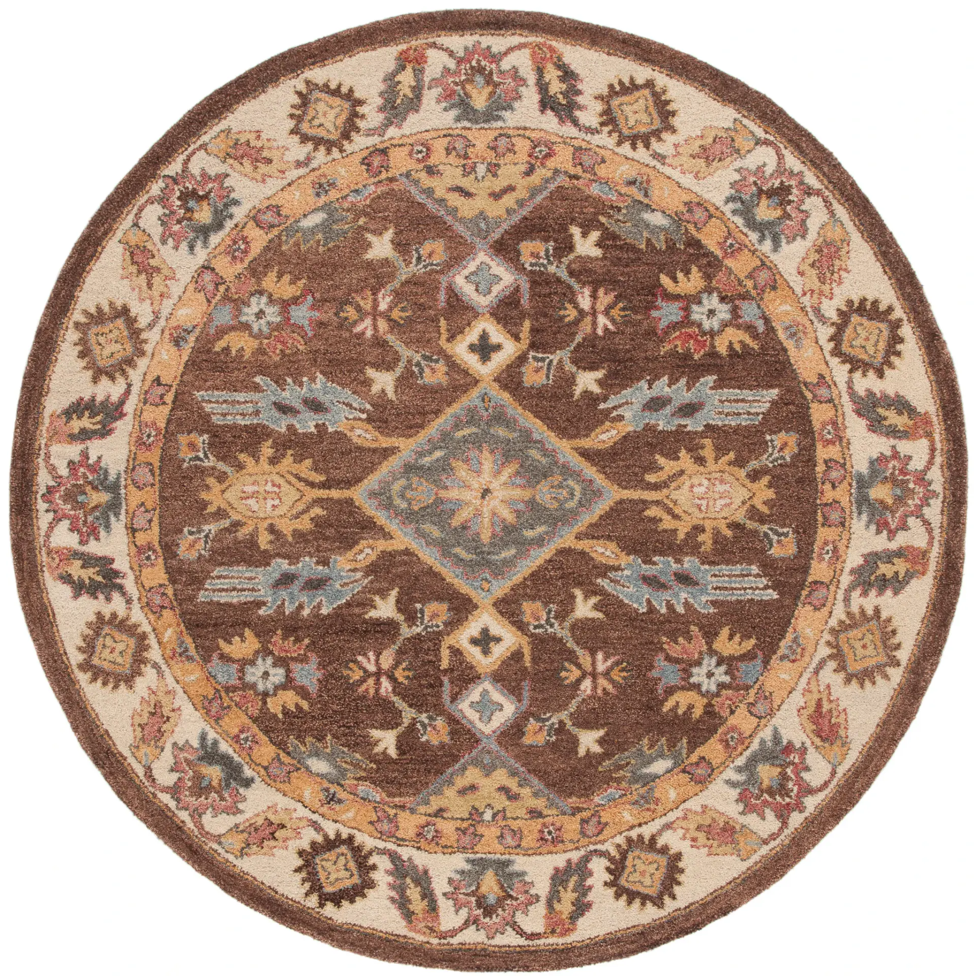 Antiquity Triple Medallion Hand-Tufted Wool Rug