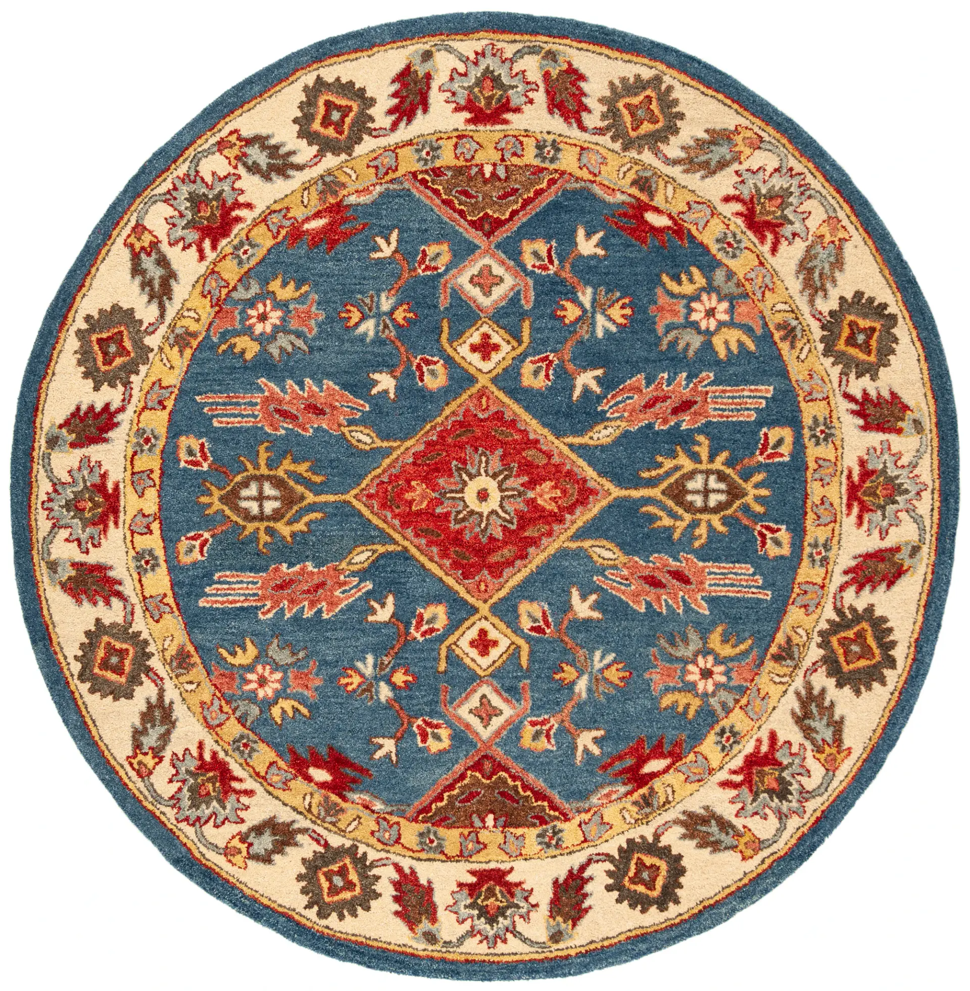 Antiquity Diamond Medallion Hand-Tufted Wool Rug