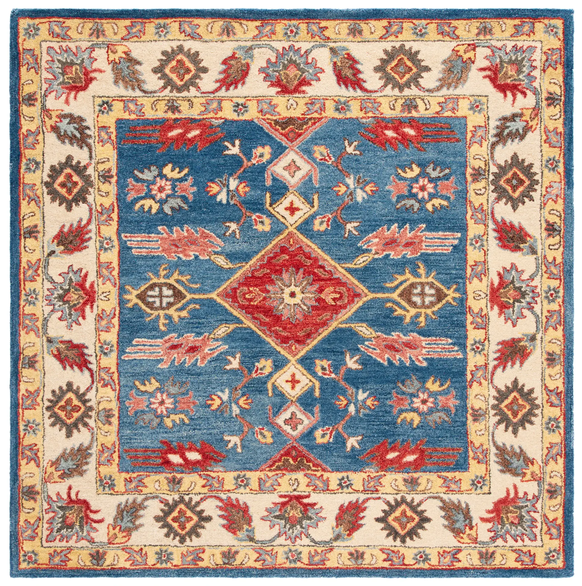 Antiquity Diamond Medallion Hand-Tufted Wool Rug