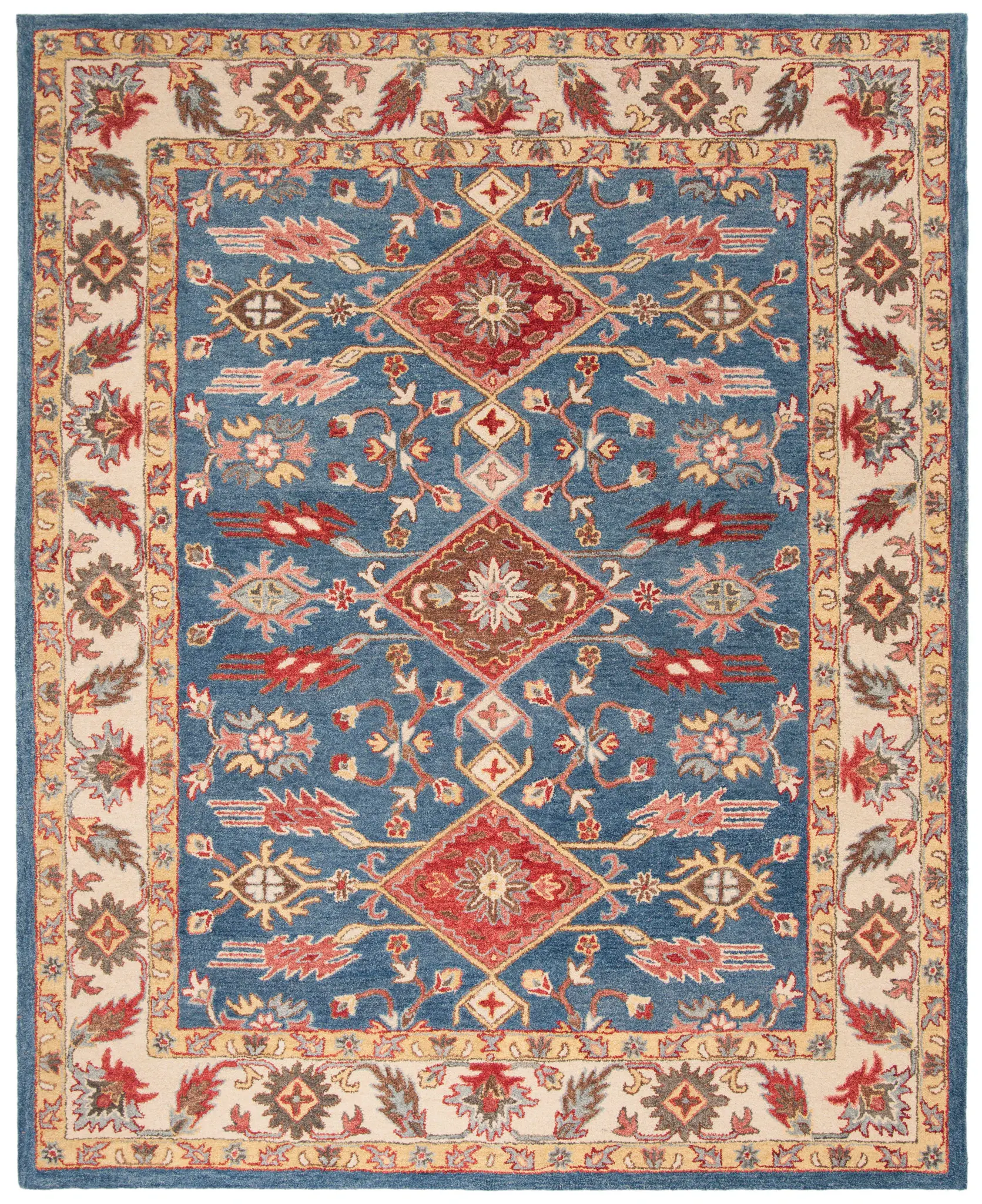 Antiquity Diamond Medallion Hand-Tufted Wool Rug