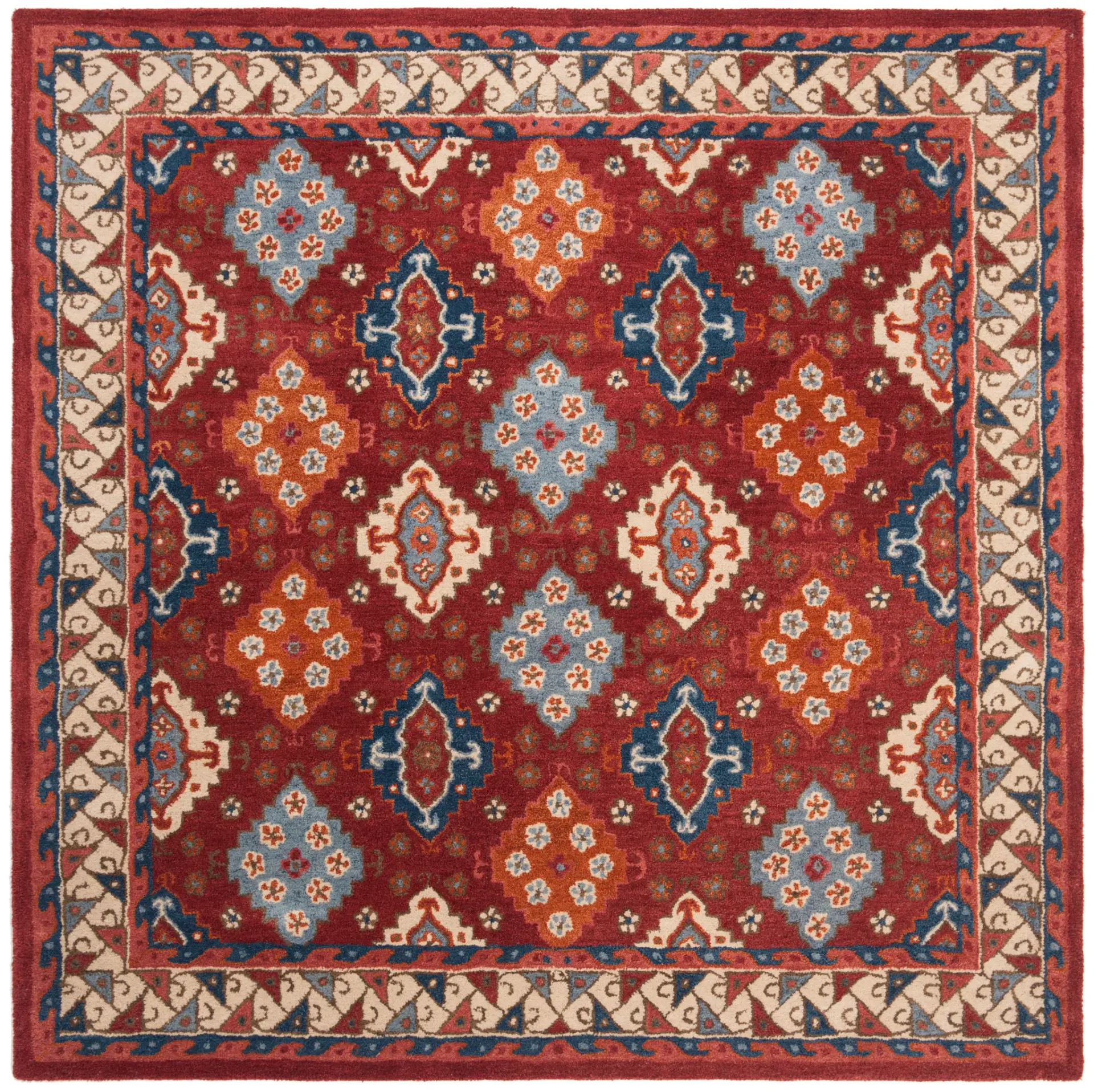 Antiquity Geometric Allover Hand-Tufted Wool Rug
