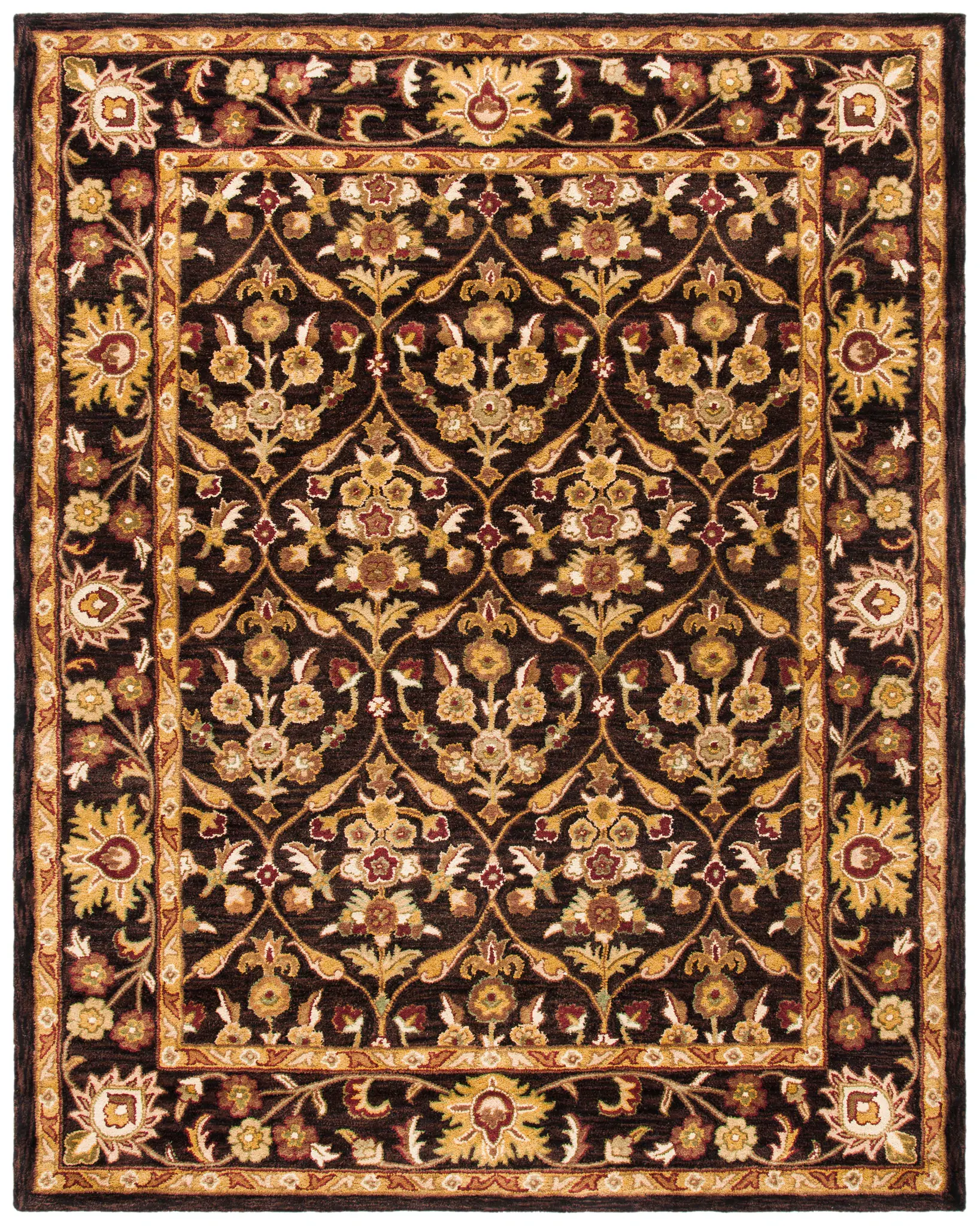 Antiquity Floral Lattice Hand-Tufted Wool Rug