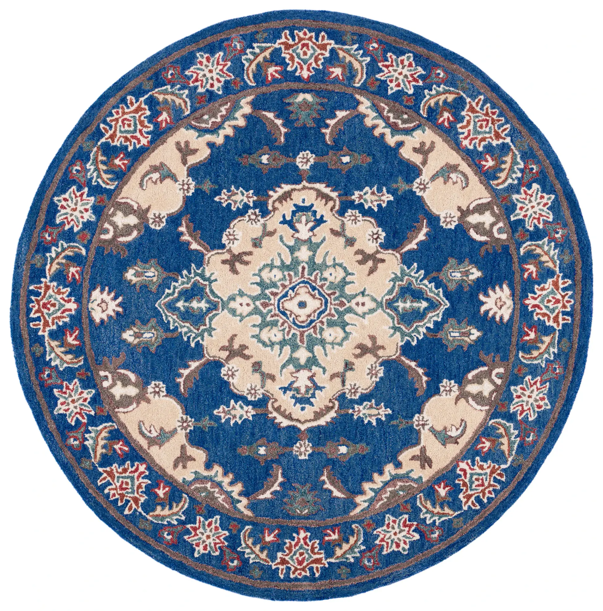 Antiquity Ornamental Medallion Hand-Tufted Wool Rug
