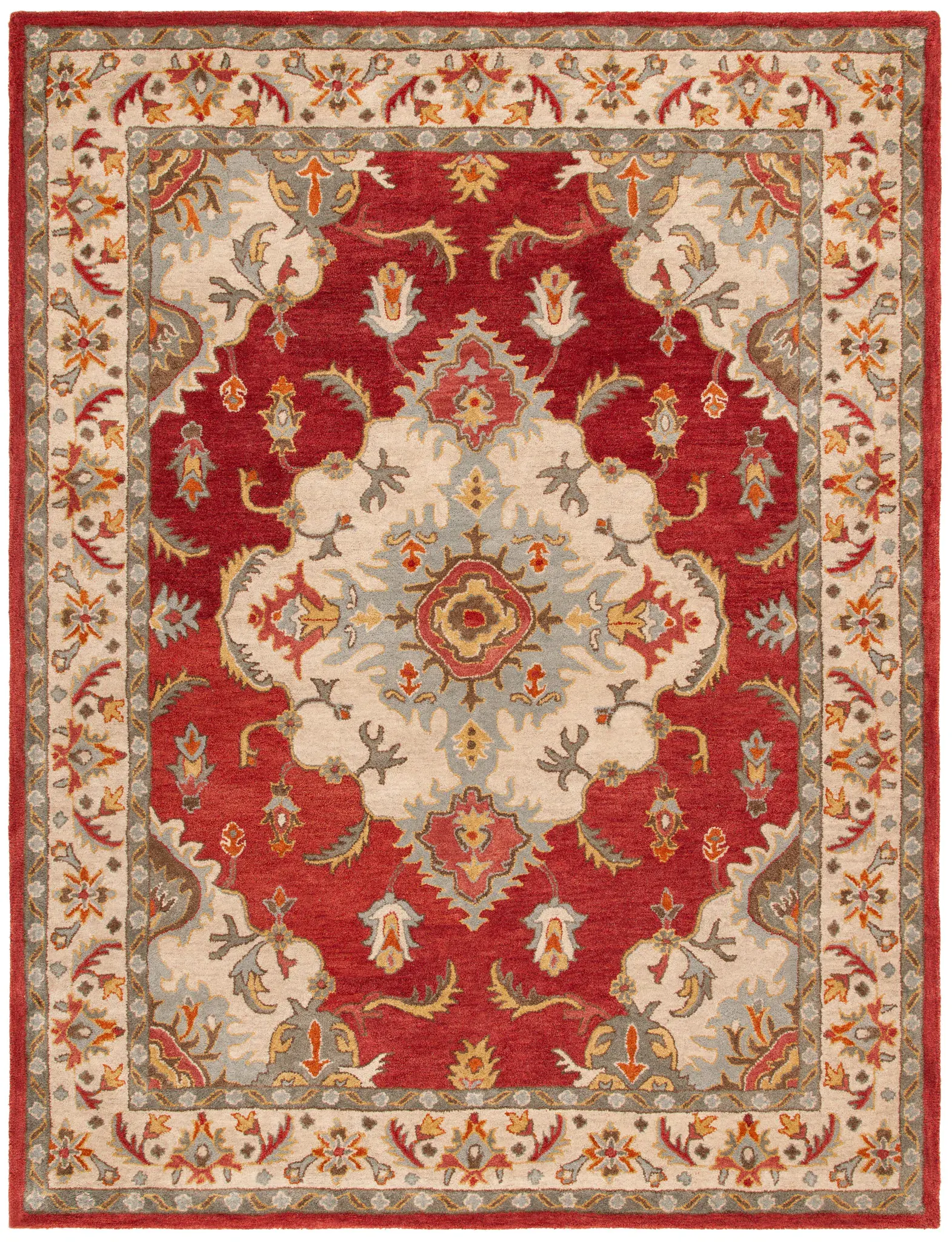 Antiquity Ornamental Medallion Hand-Tufted Wool Rug