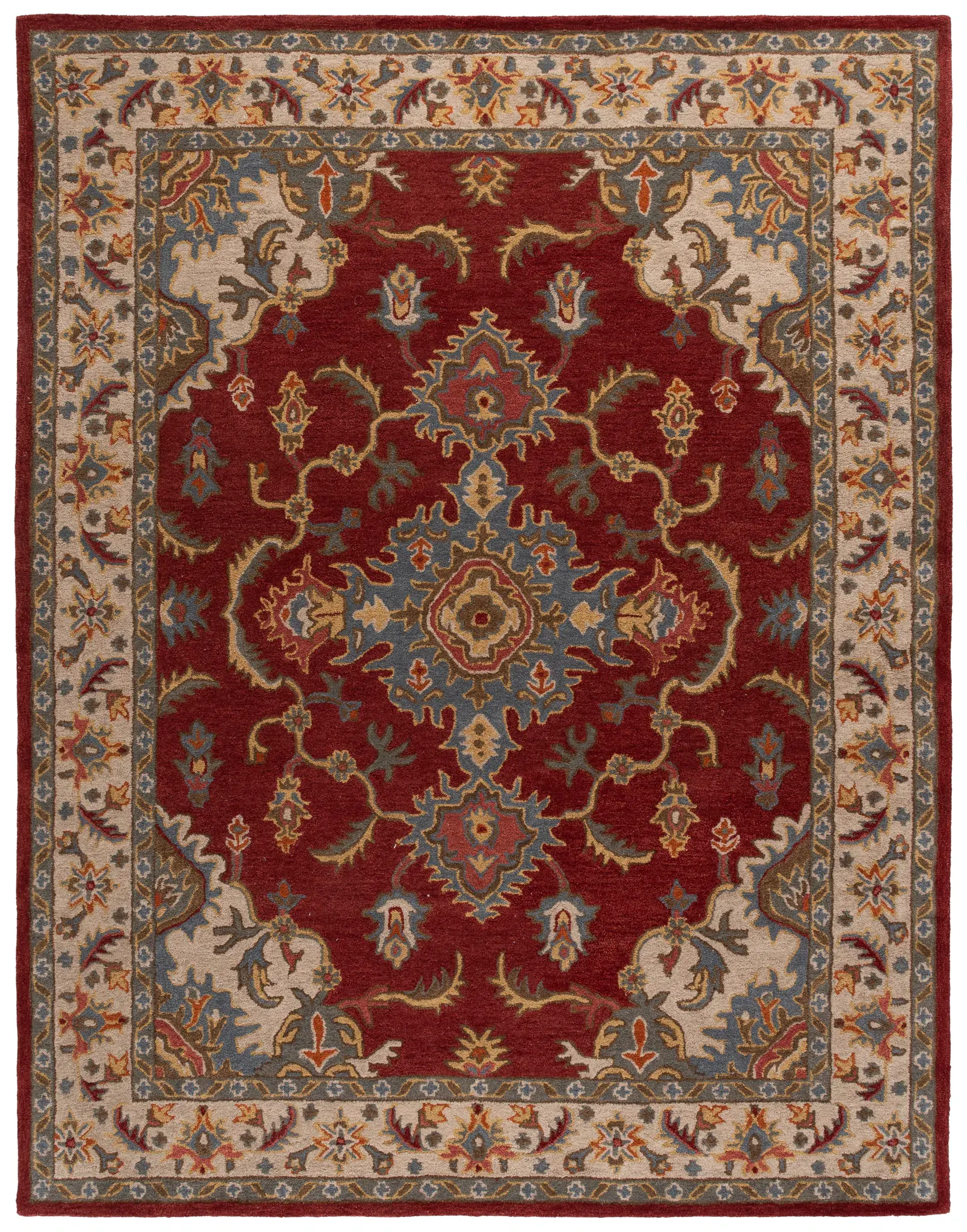 Antiquity Ornamental Medallion Hand-Tufted Wool Rug