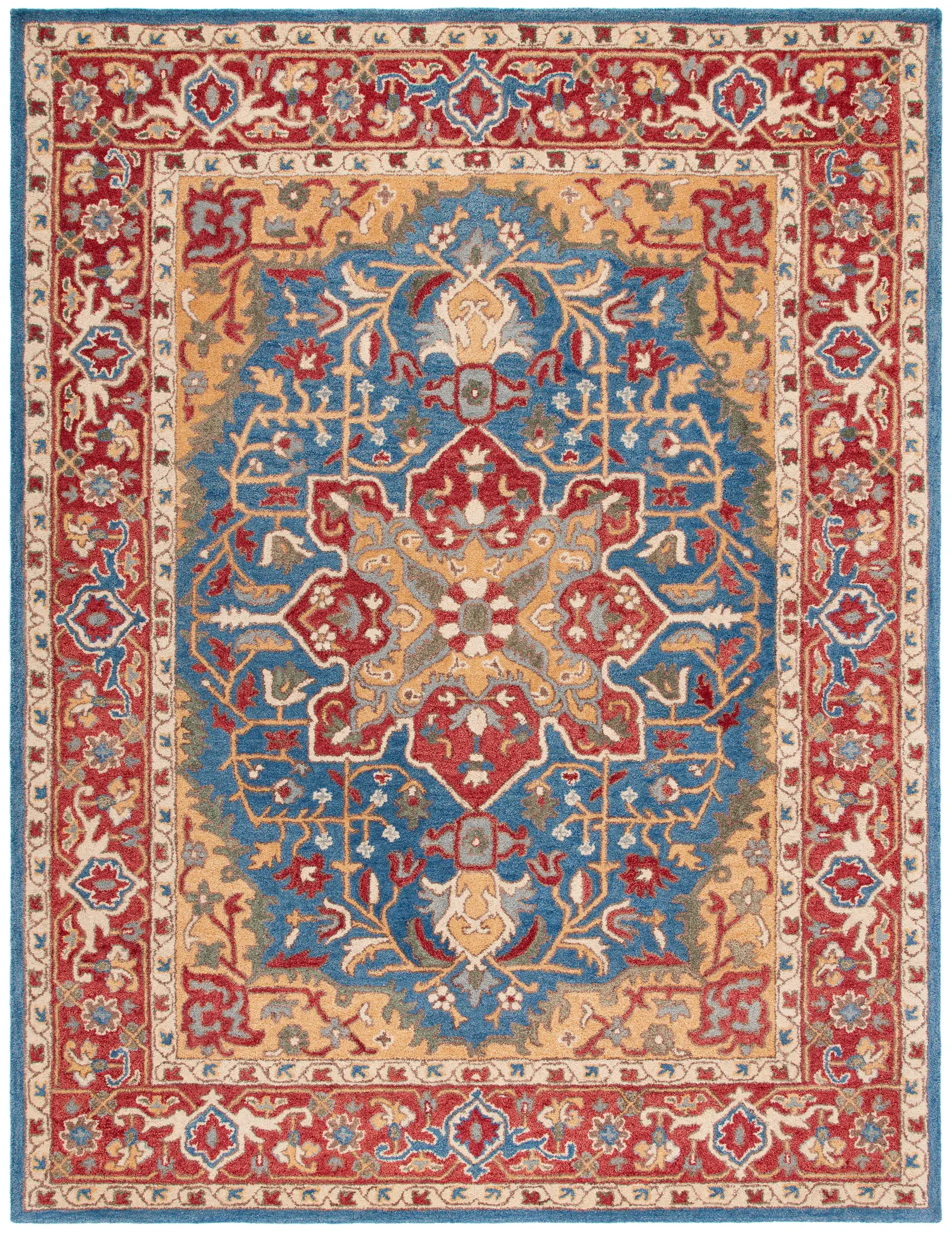Antiquity Traditional Medallion Hand-Tufted Wool Rug