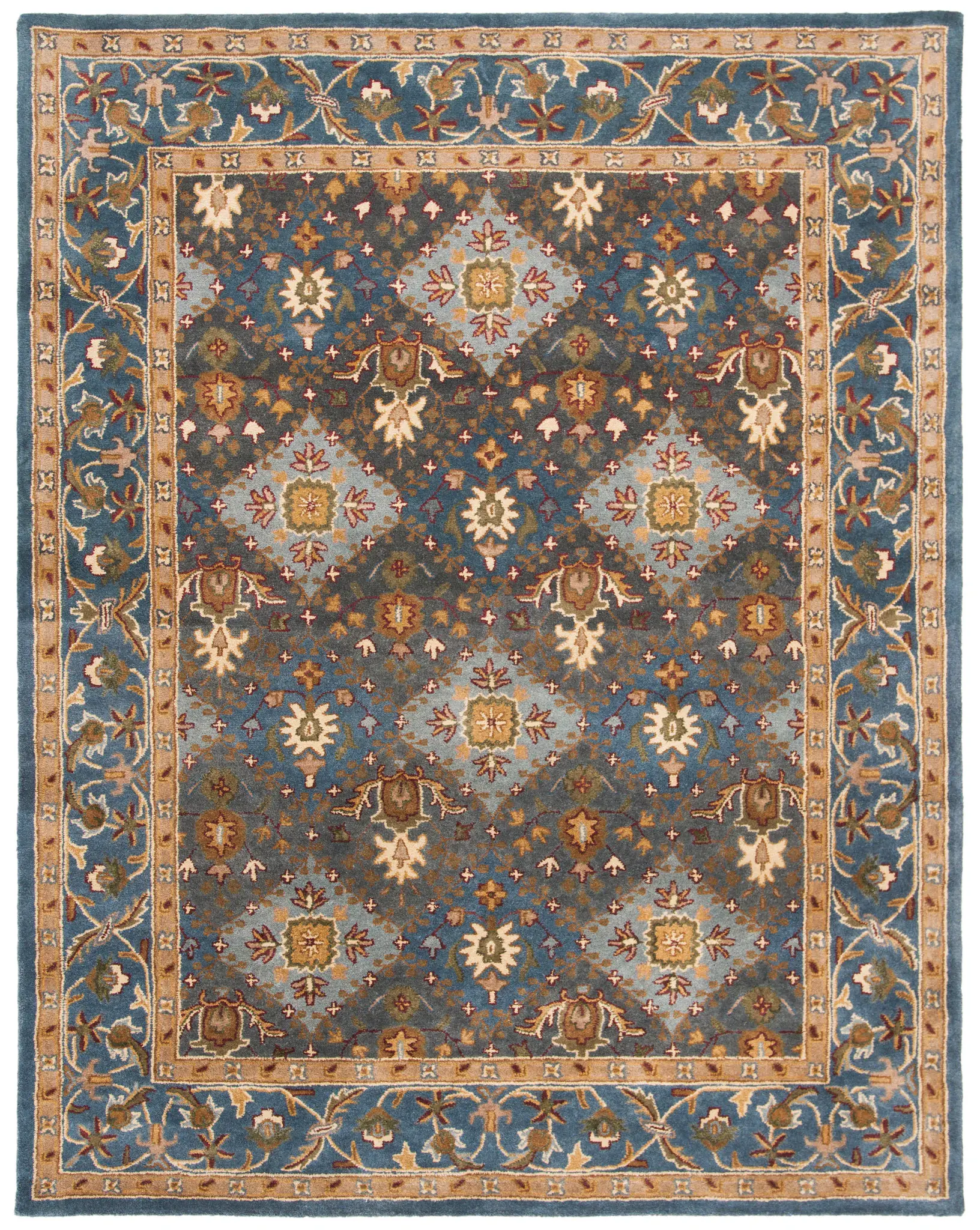 Antiquity Diamond Lattice Hand-Tufted Wool Rug