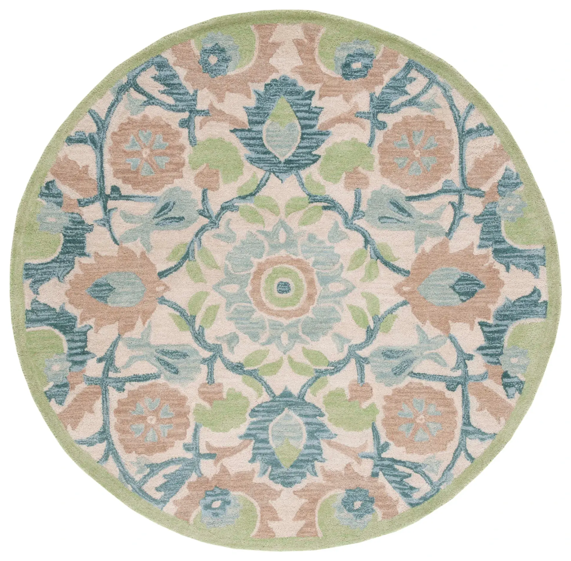 Antiquity Floral Medallion Hand-Tufted Wool Rug