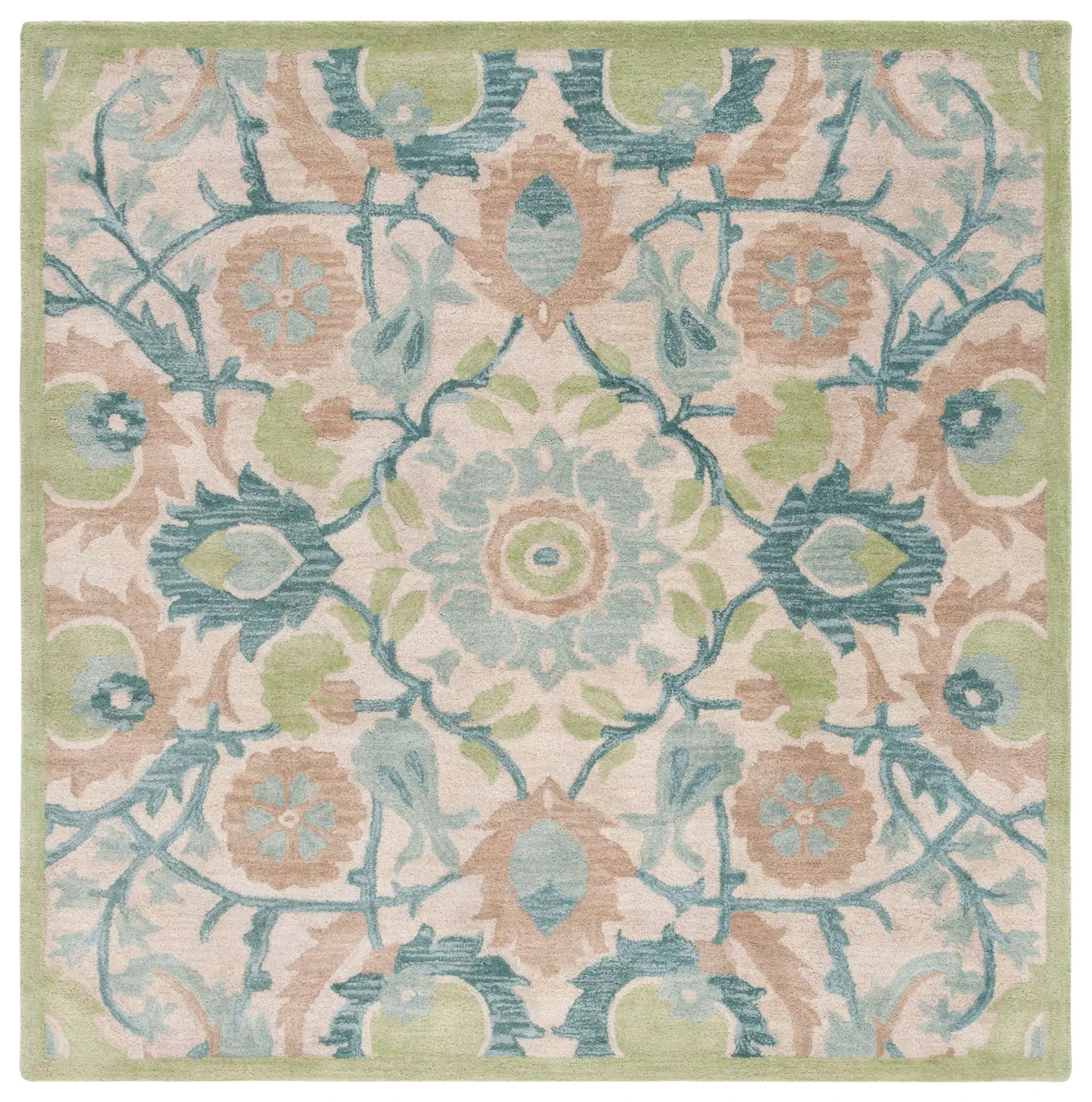 Antiquity Floral Medallion Hand-Tufted Wool Rug