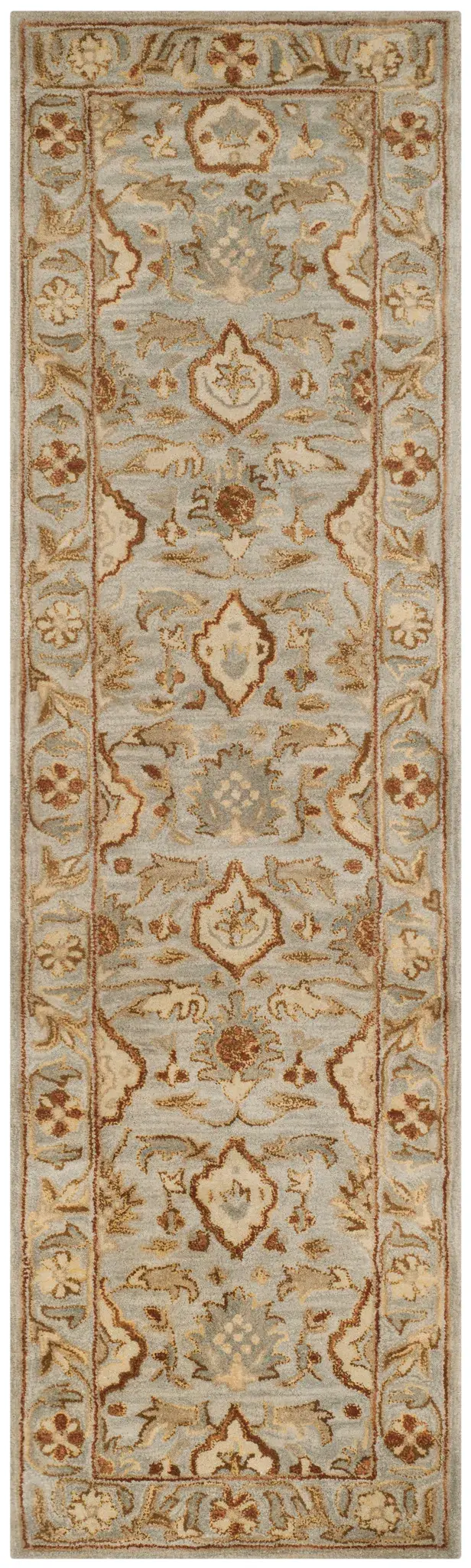 Antiquity Urn Bordered Hand-Tufted Wool Rug