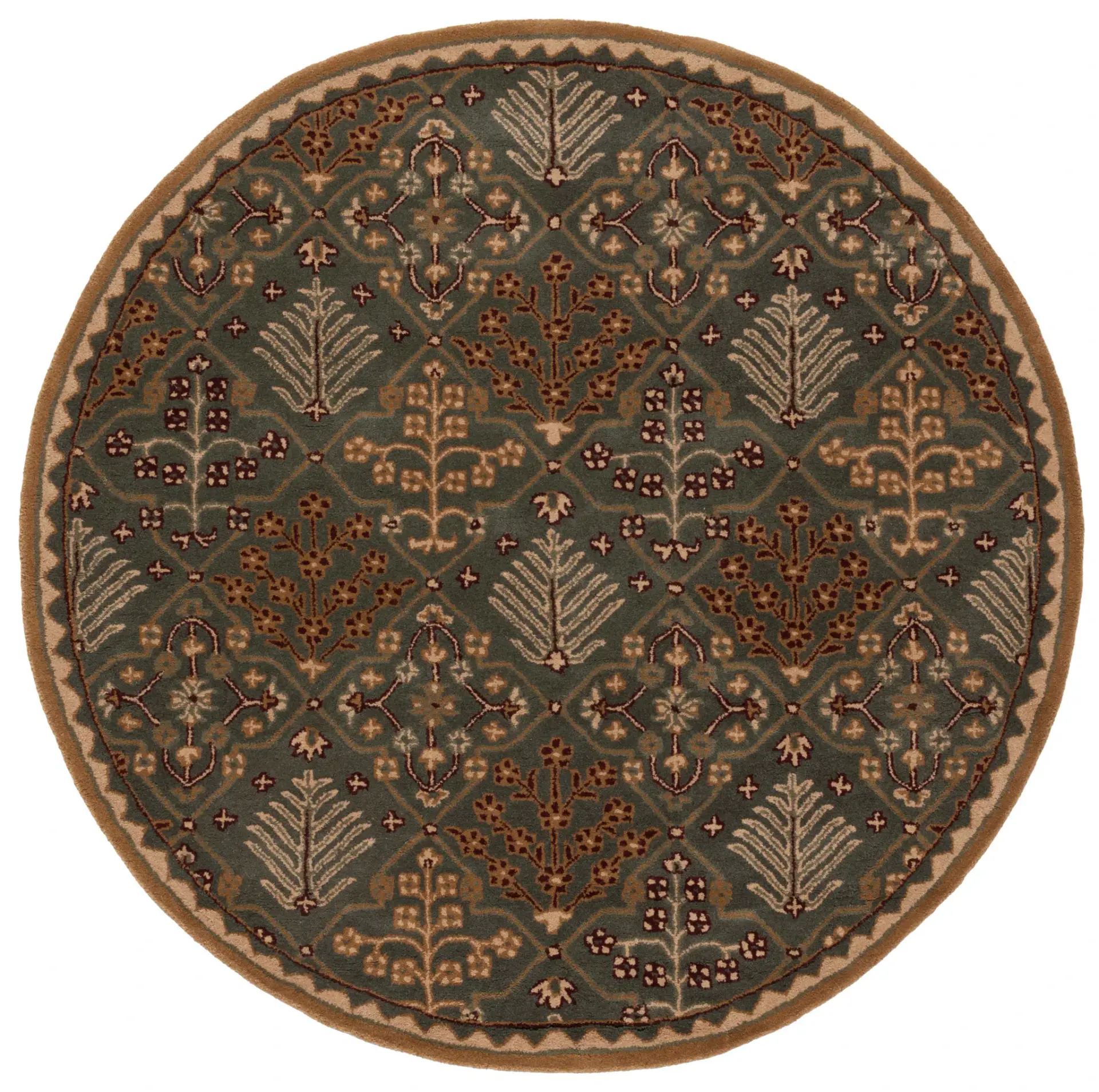 Antiquity Floral Trellis Hand-Tufted Wool Rug