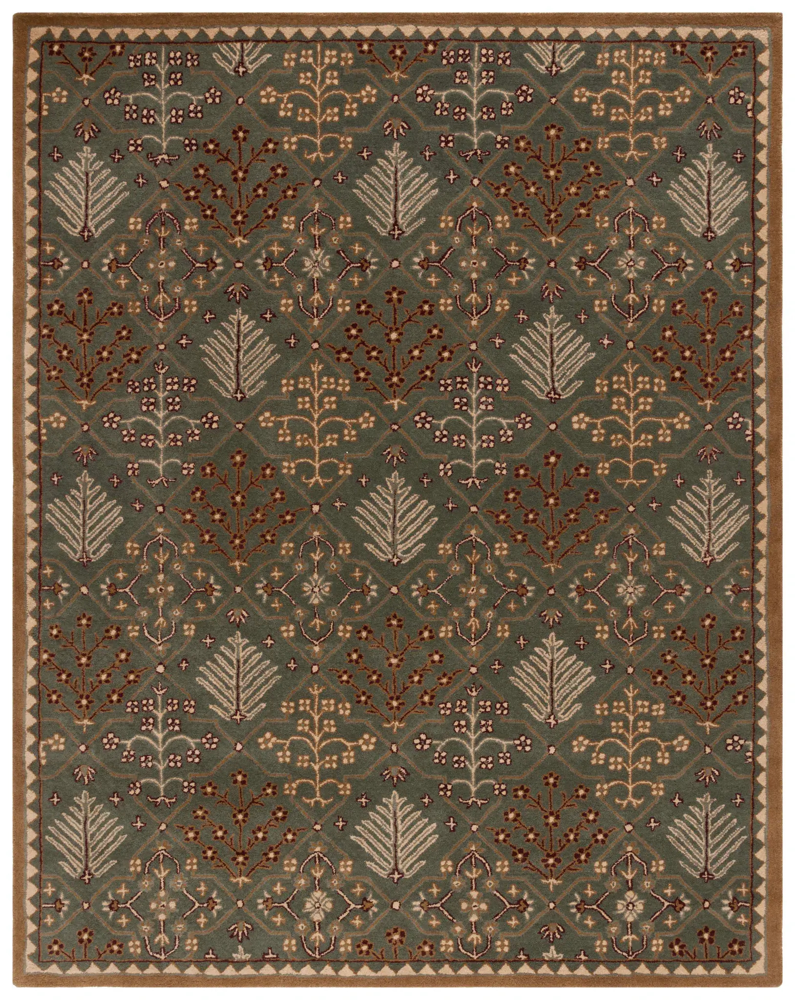 Antiquity Floral Trellis Hand-Tufted Wool Rug