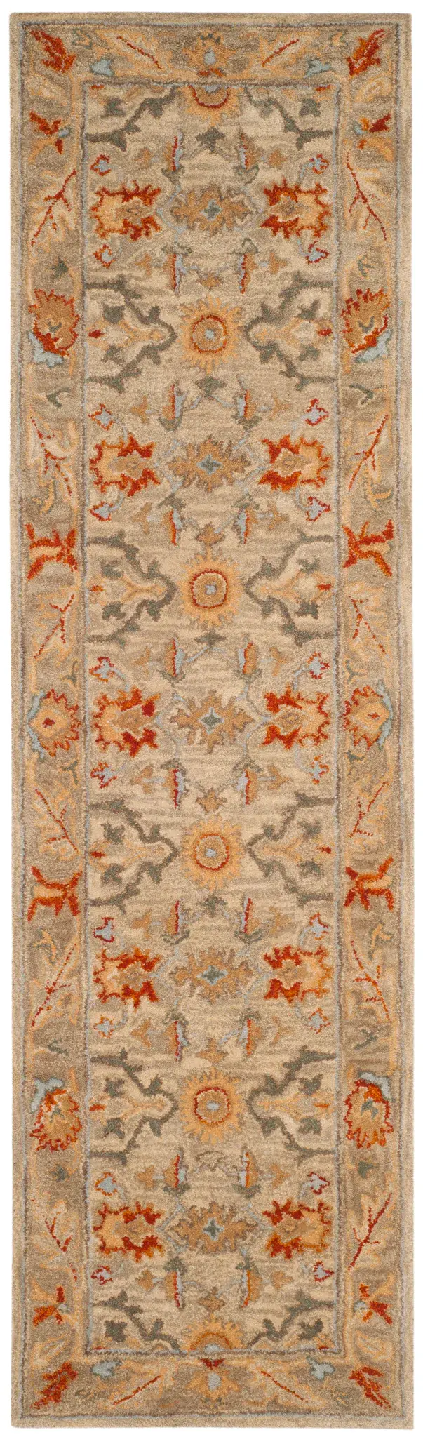 Antiquity Palmette Trellis Hand-Tufted Wool Rug