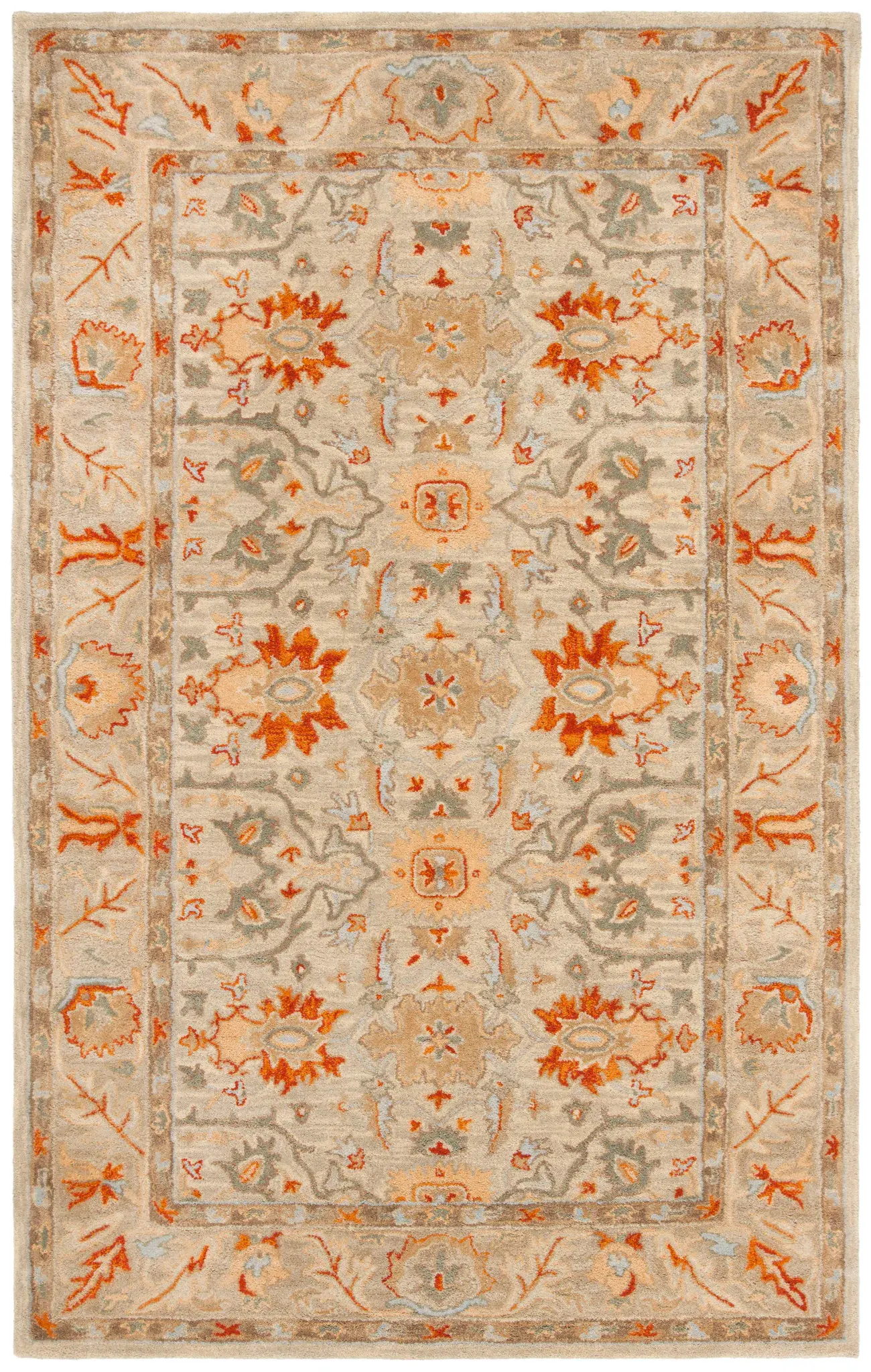Antiquity Palmette Trellis Hand-Tufted Wool Rug