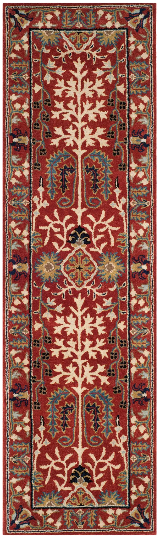 Antiquity Palmette Border Hand-Tufted Wool Rug