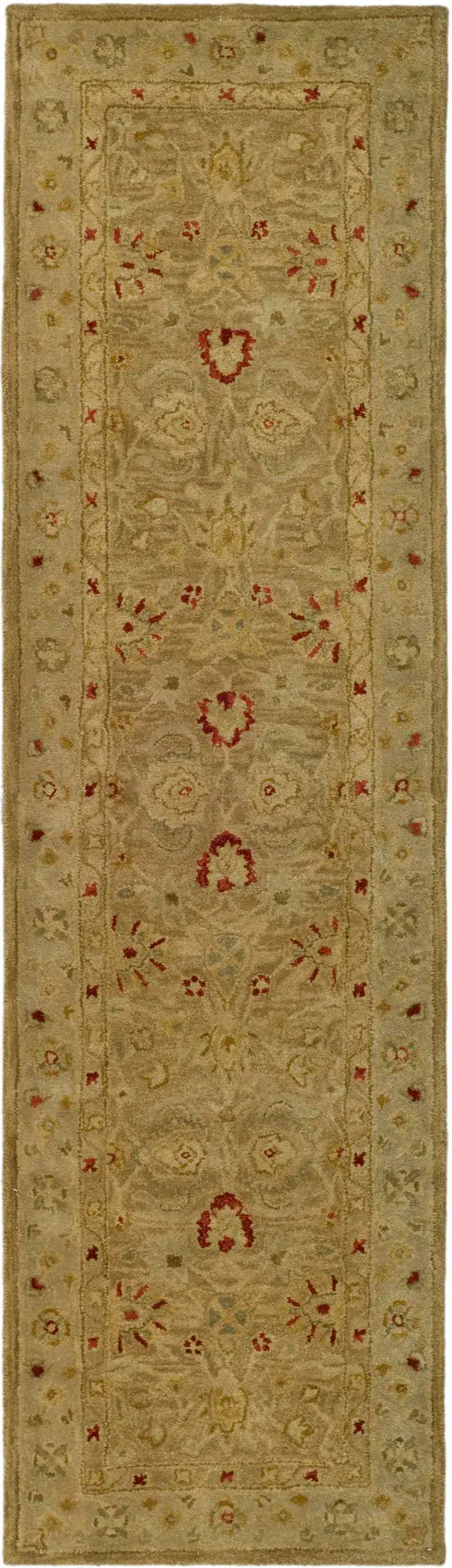 Antiquity Floral Border Hand-Tufted Wool Rug