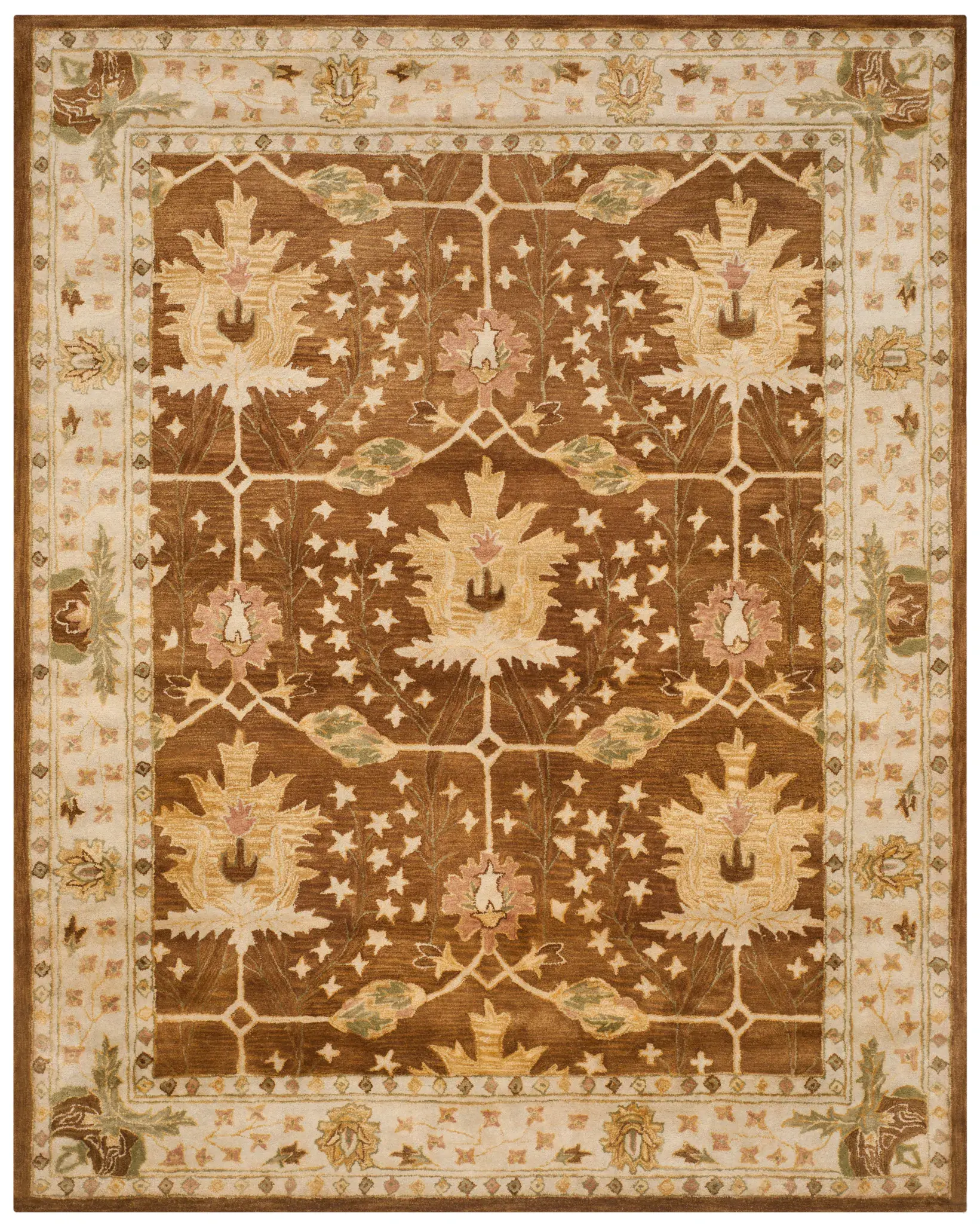 Antiquity Floral Vine Hand-Tufted Wool Rug