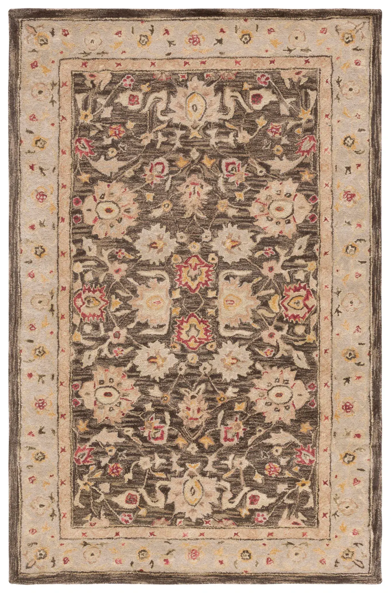 Antiquity Floral Palmette Hand-Tufted Wool Rug