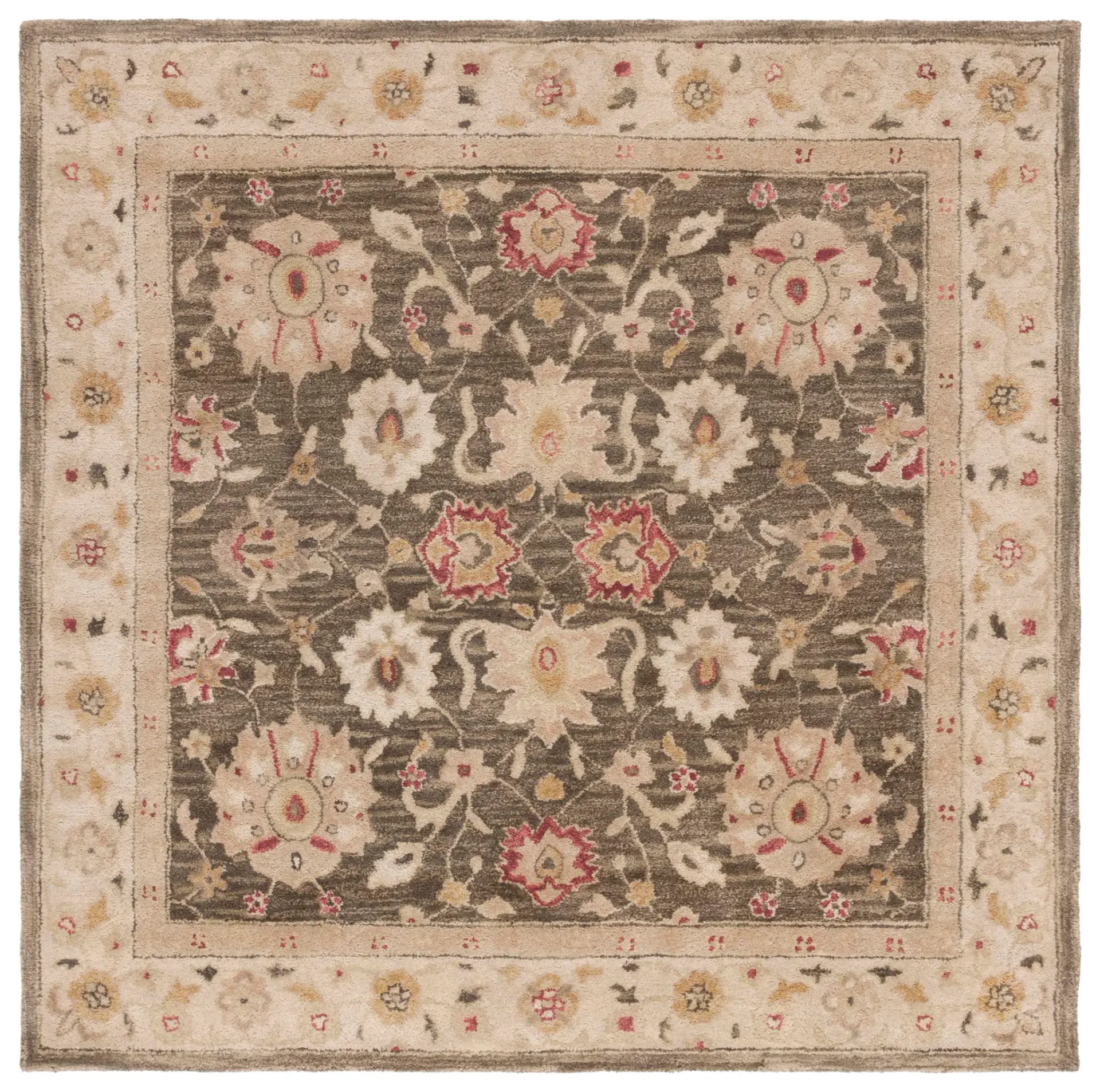 Antiquity Floral Palmette Hand-Tufted Wool Rug